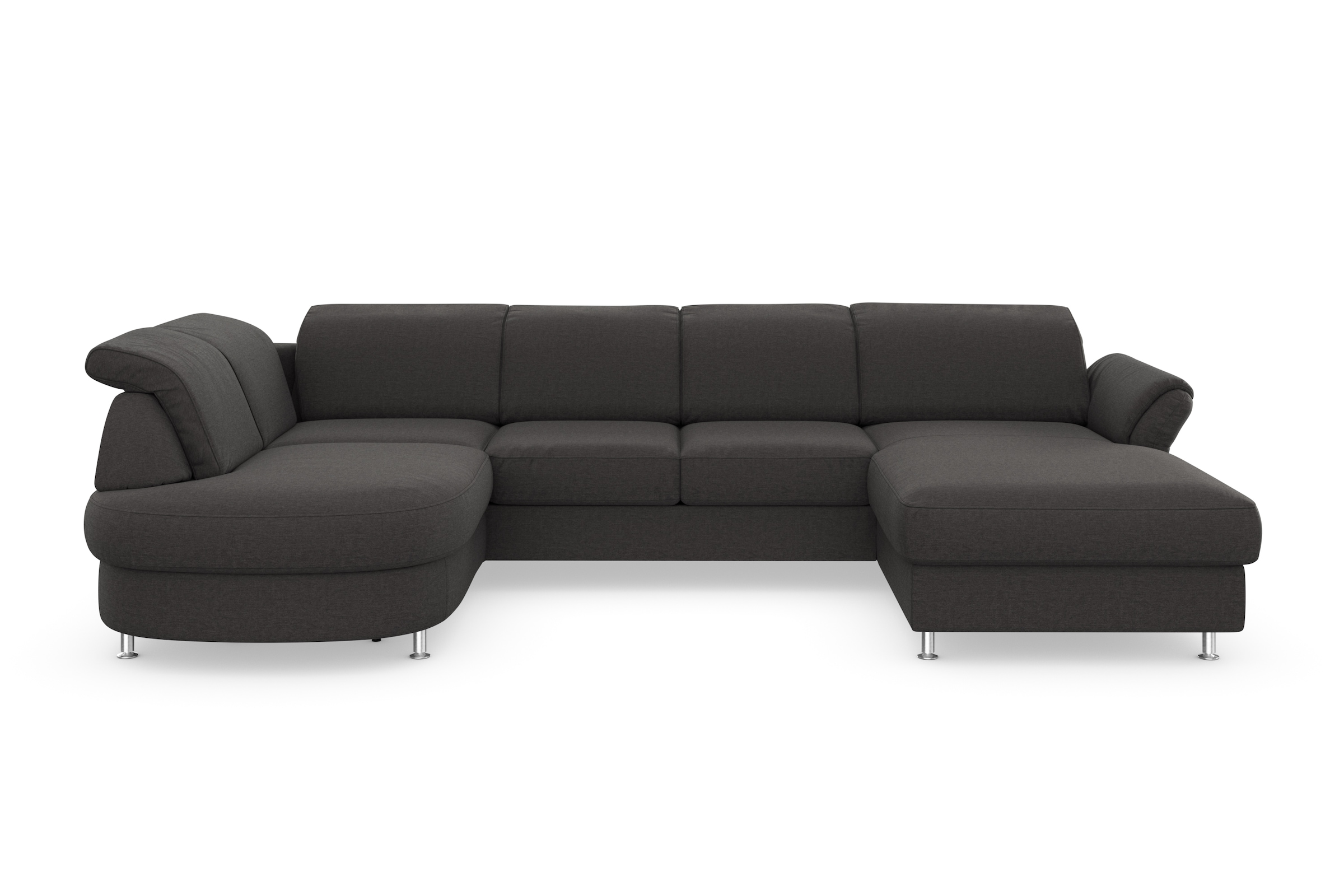 sit&more Wohnlandschaft »Apulia U-Form«, wahlweise Bettfunktion, Bettkasten und Kopf- und Armteilverstellung