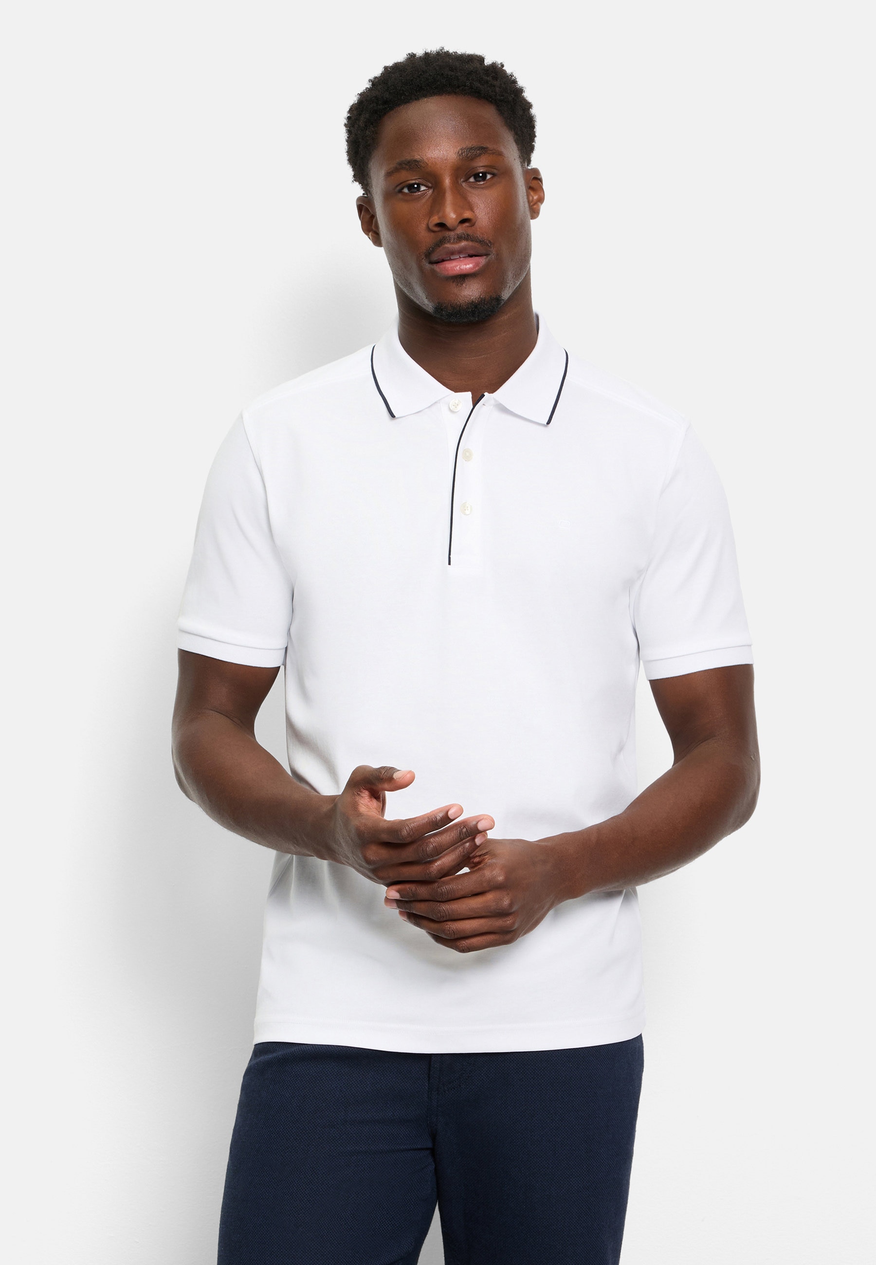 OLYMP Poloshirt "OLYMP Casual Wirk" günstig online kaufen