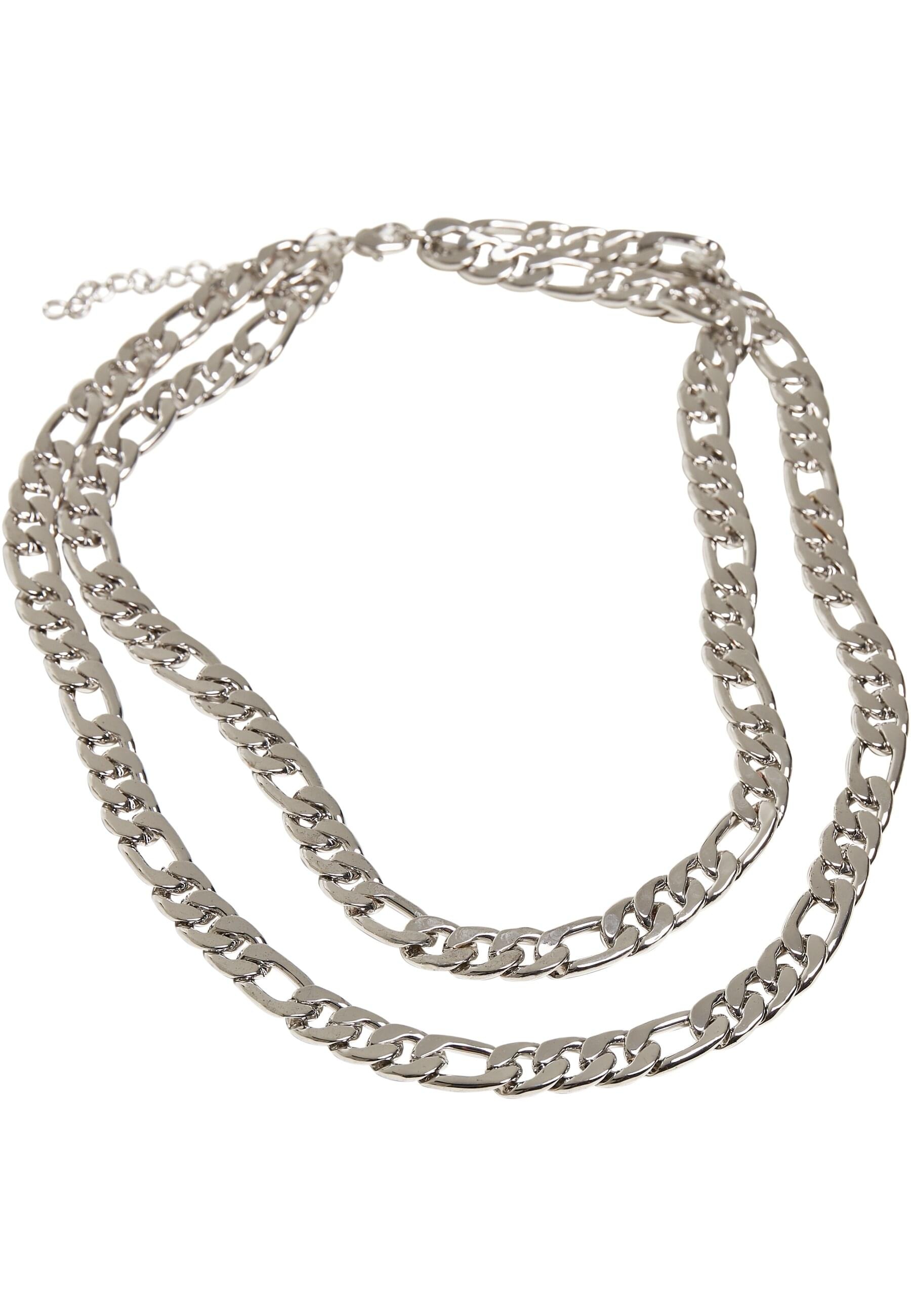 URBAN CLASSICS Edelstahlkette »Urban Classics Unisex Figaro Layering Necklace«