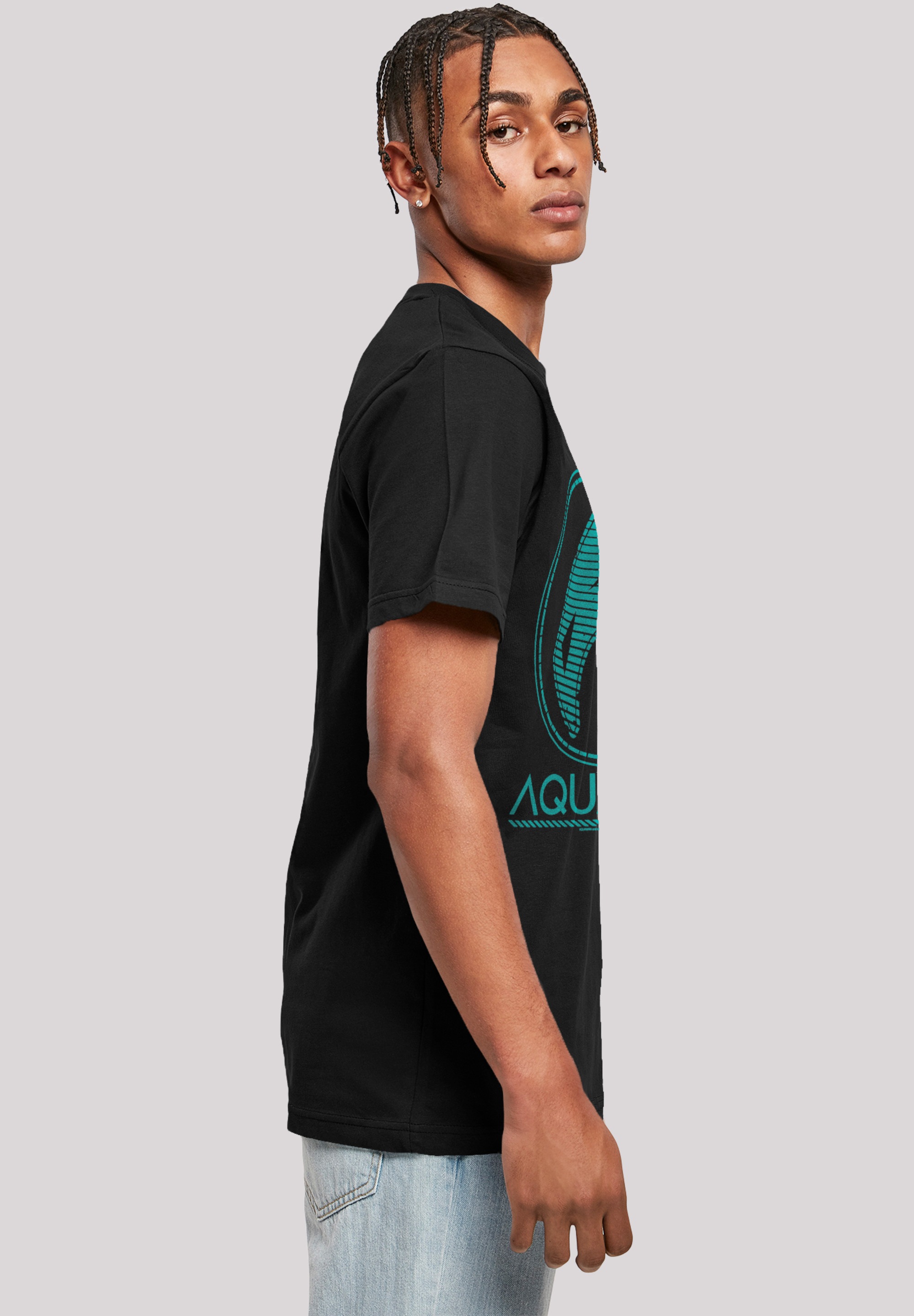 F4NT4STIC T-Shirt »DC Comics Aquaman Aqua Logo«, Herren,Premium Merch,Regular-Fit,Basic,Bedruckt