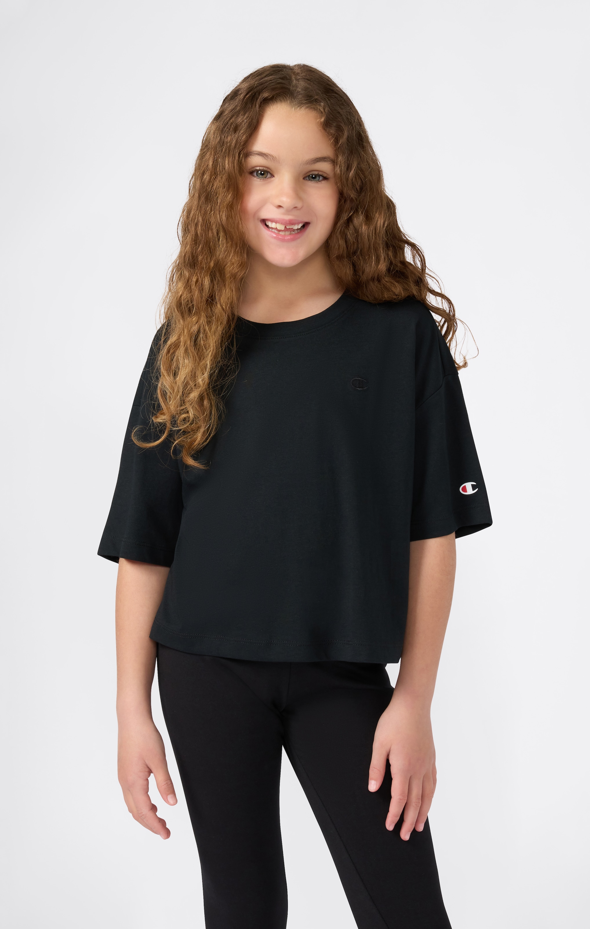 Champion T-Shirt "ICONS Crewneck T-Shirt" aus Baumwolle, neutraler Schnitt, auch in großen Größen