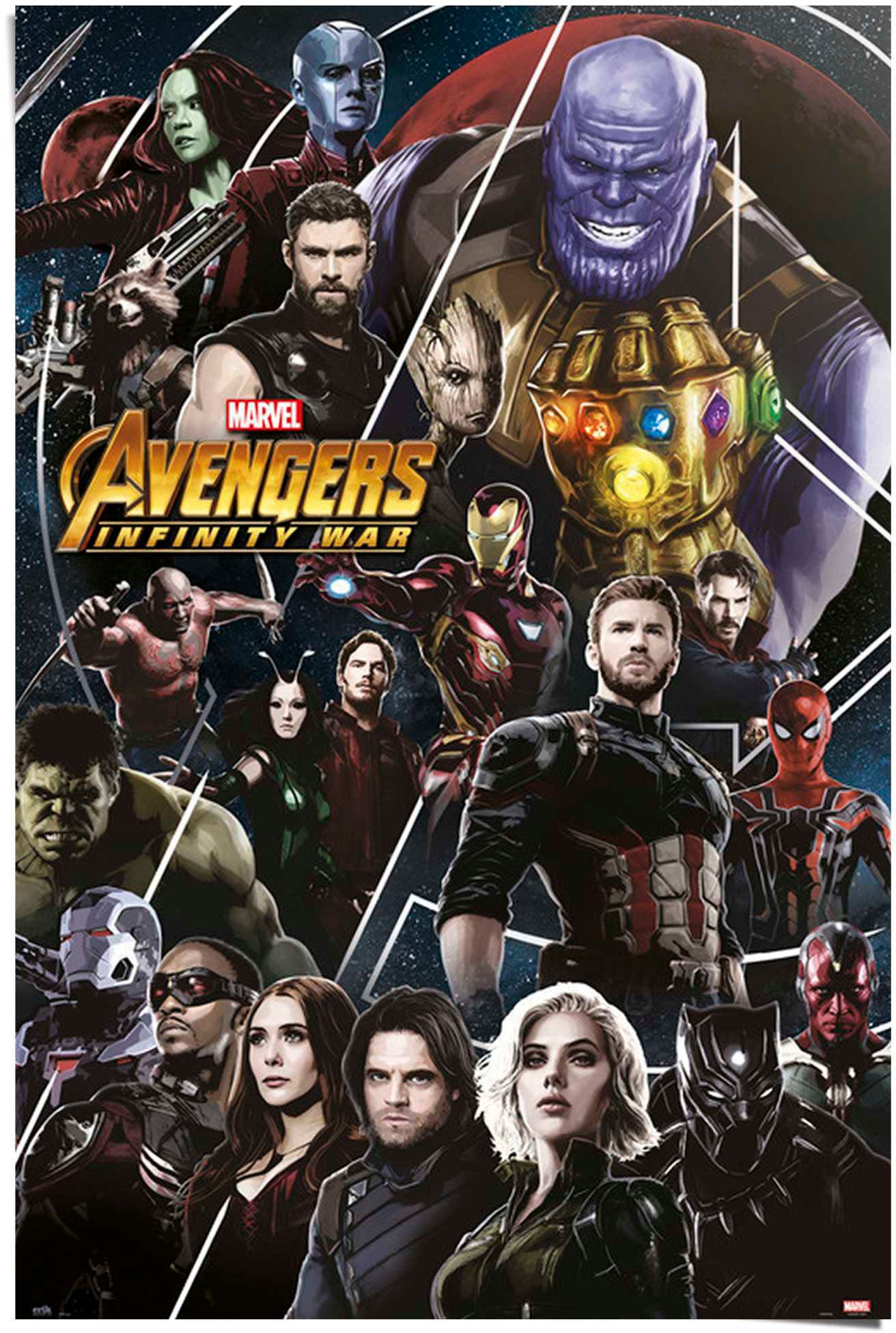 Infinity Poster Avengers Reinders! - bestellen »Marvel BAUR | War«