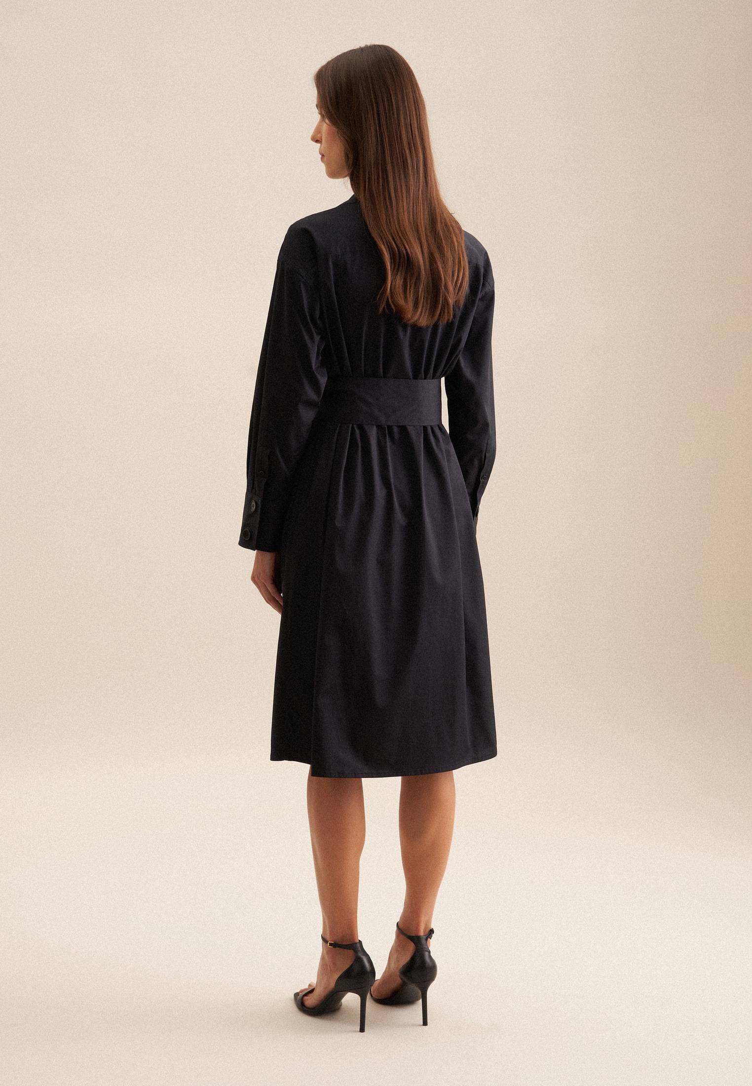 seidensticker Sommerkleid "Schwarze Rose" V-Neck Uni günstig online kaufen