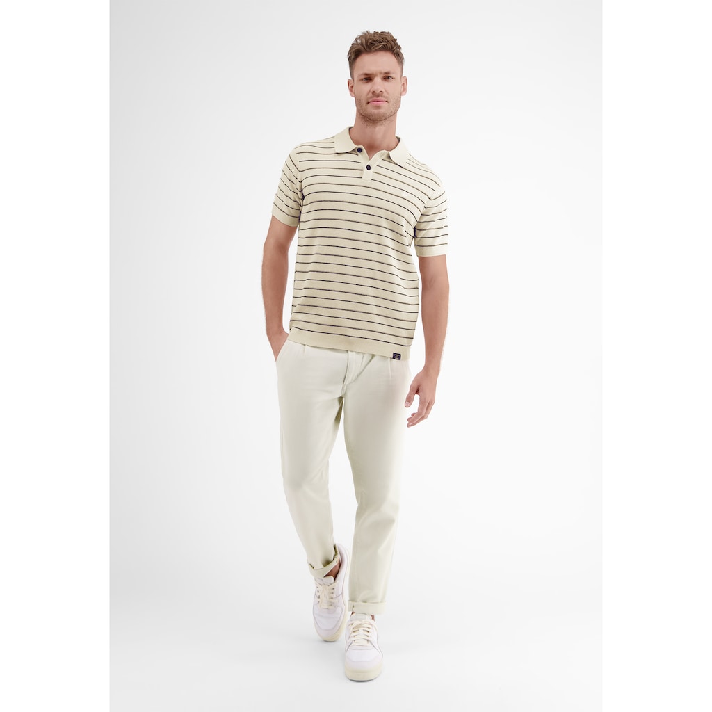 LERROS Poloshirt »LERROS Poloshirt in sommerlich-stylischer Strickoptik«