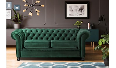 Chesterfield-Sofa »Chesterfield Home 3-Sitzer B/T/H: 192/87/75 cn«, mit edler...