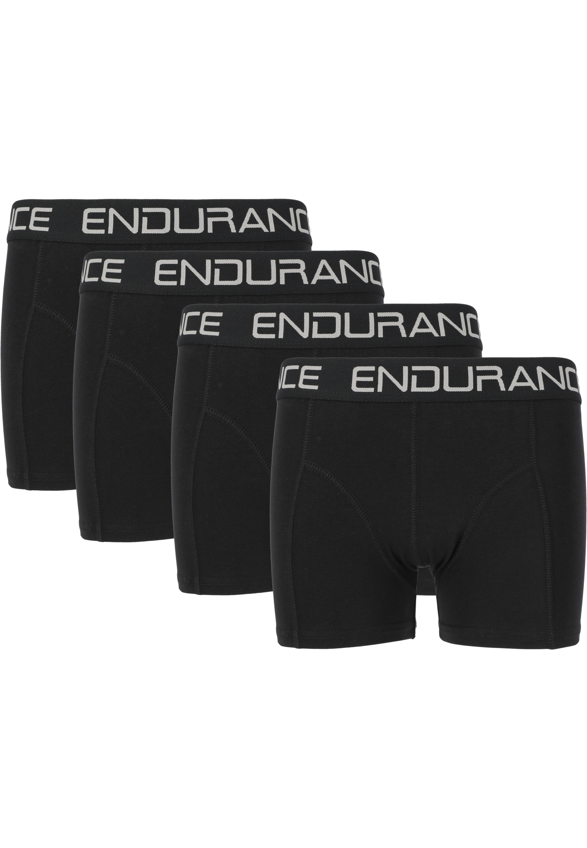 ENDURANCE Boxershorts "Burke Jr.", 4er-Pack aus atmungsaktivem Material