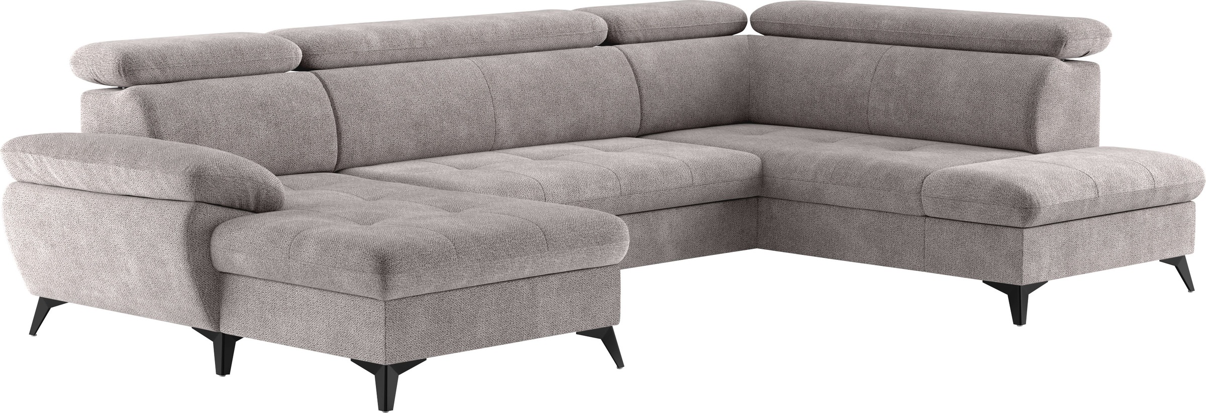 COTTA Wohnlandschaft »Hudson U-Form«, mit Kopfteilverstellung, wahlweise mit Bettfunktion & Bettkasten
