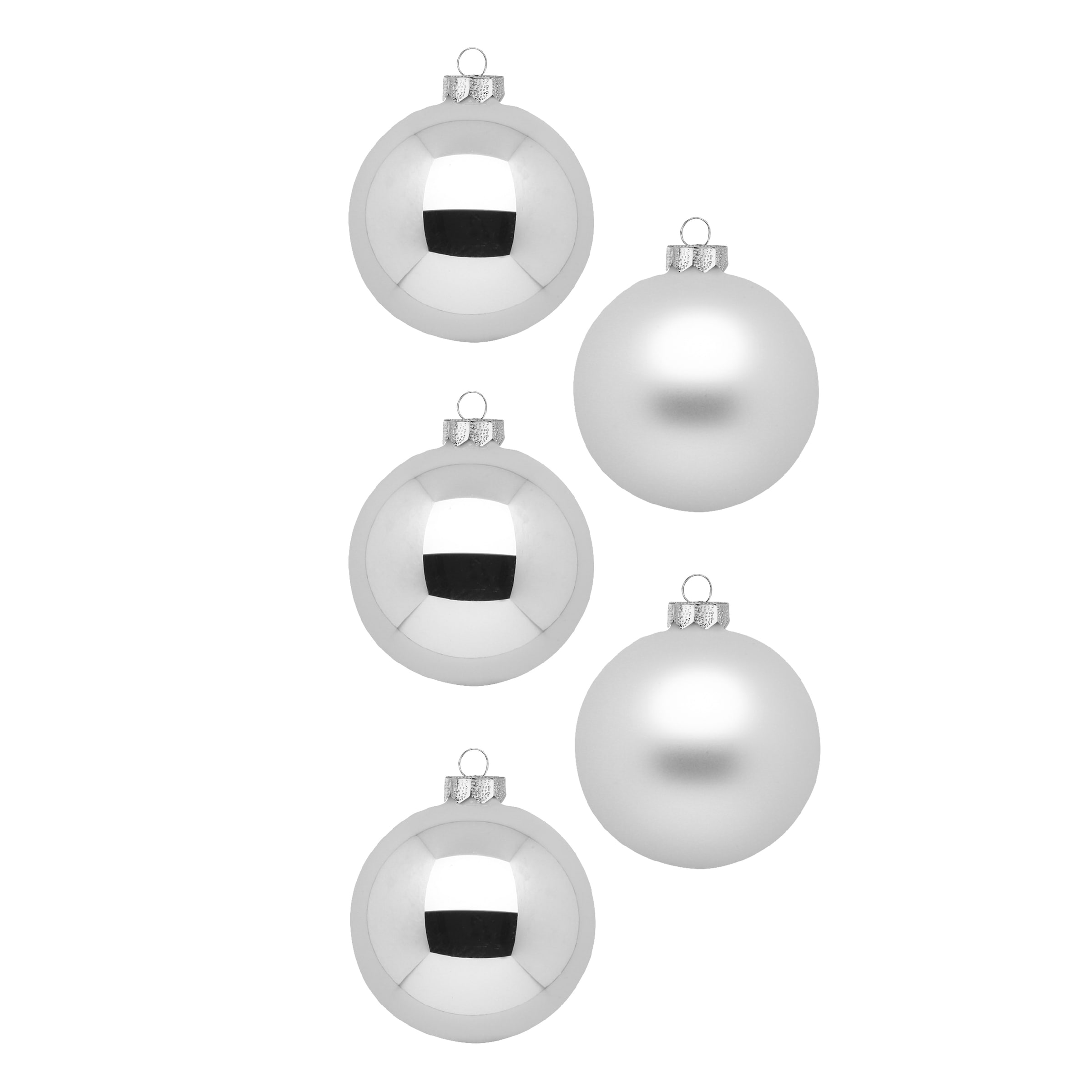 MAGIC by Inge Weihnachtsbaumkugel, aus Glas, 60 Kugeln 4-7 cm, mit 100 Aufhängern