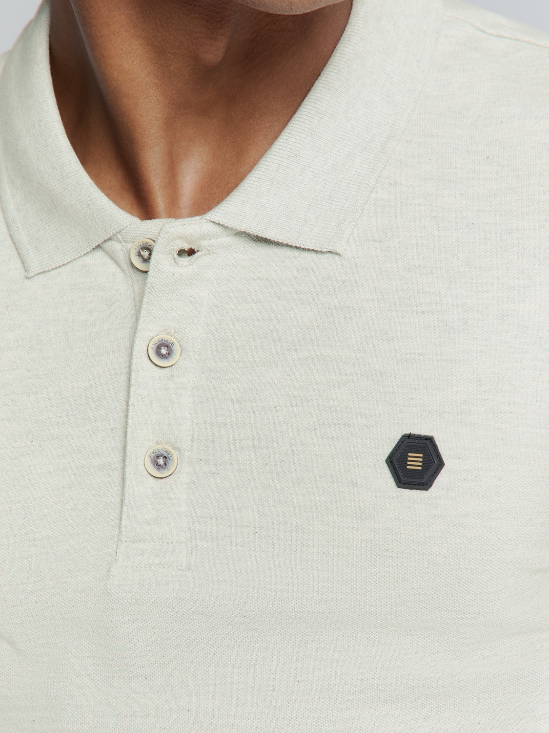 NO EXCESS Poloshirt »No Excess Poloshirt Polo Melange«