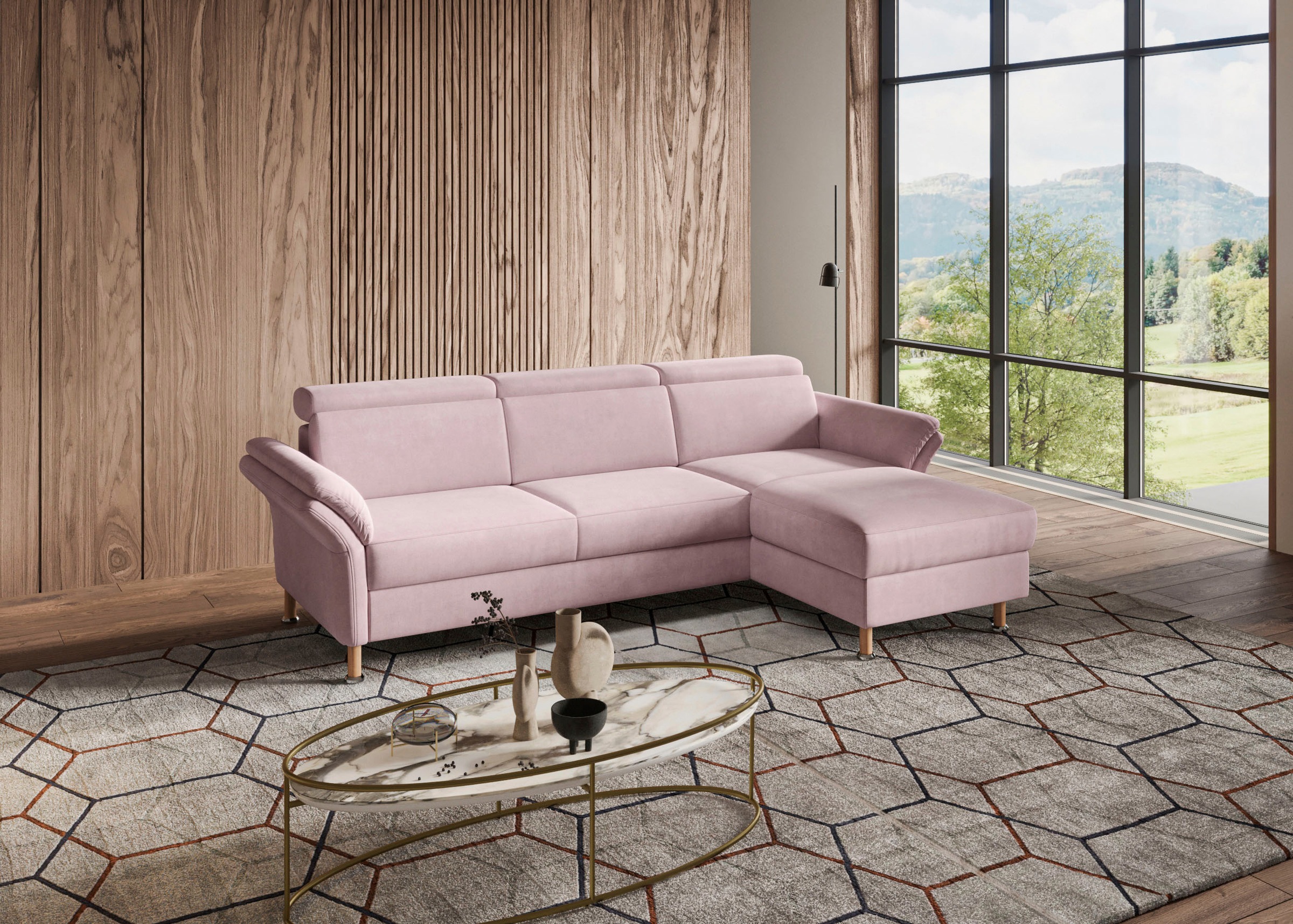 Home affaire "Calypso L-Form" mit motorischen Funktionen im Sofa und Recami günstig online kaufen