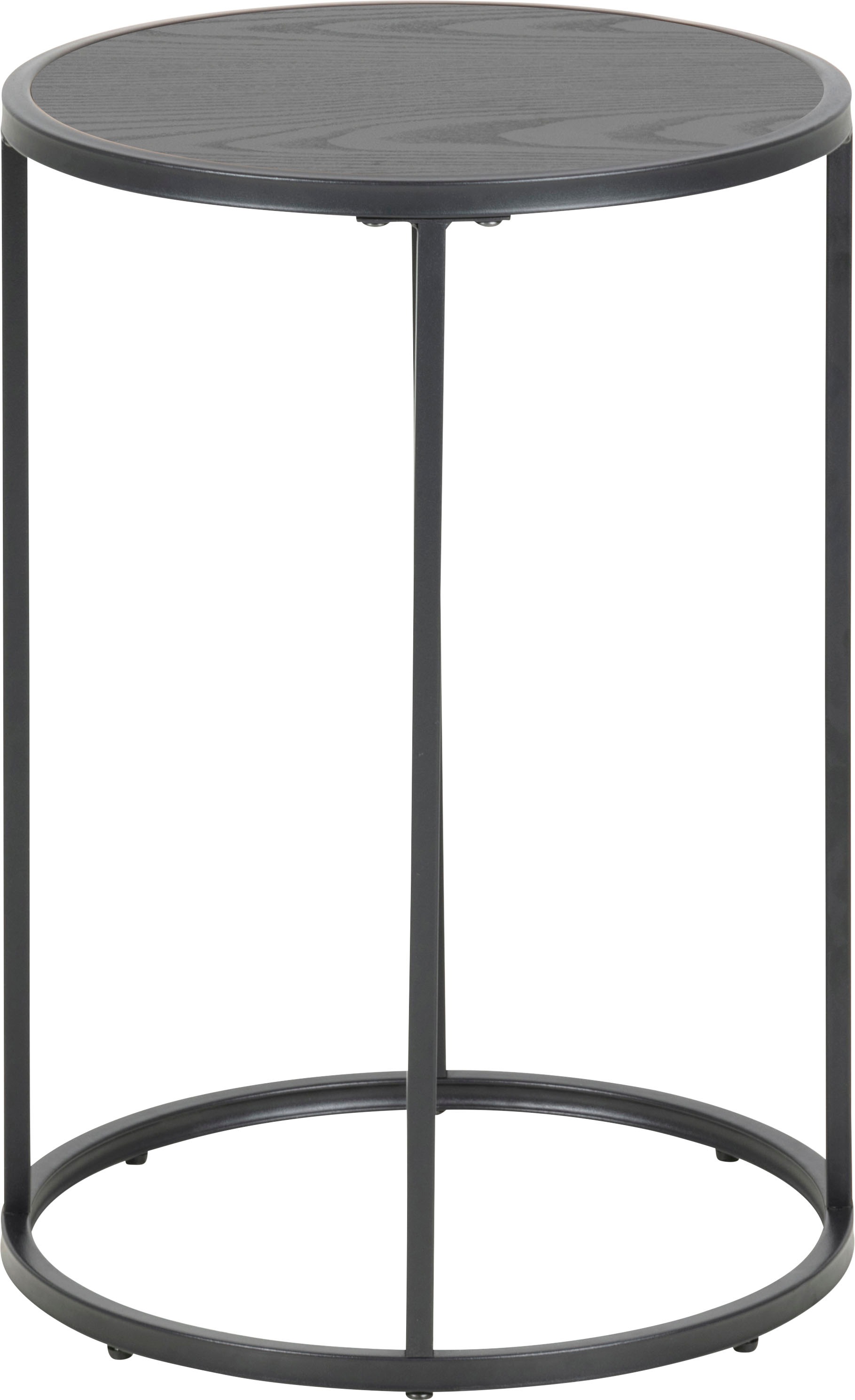 ACTONA GROUP Beistelltisch, Metallgestell im modernen Industrie-Look, rund, T: 40 x H: 55 cm