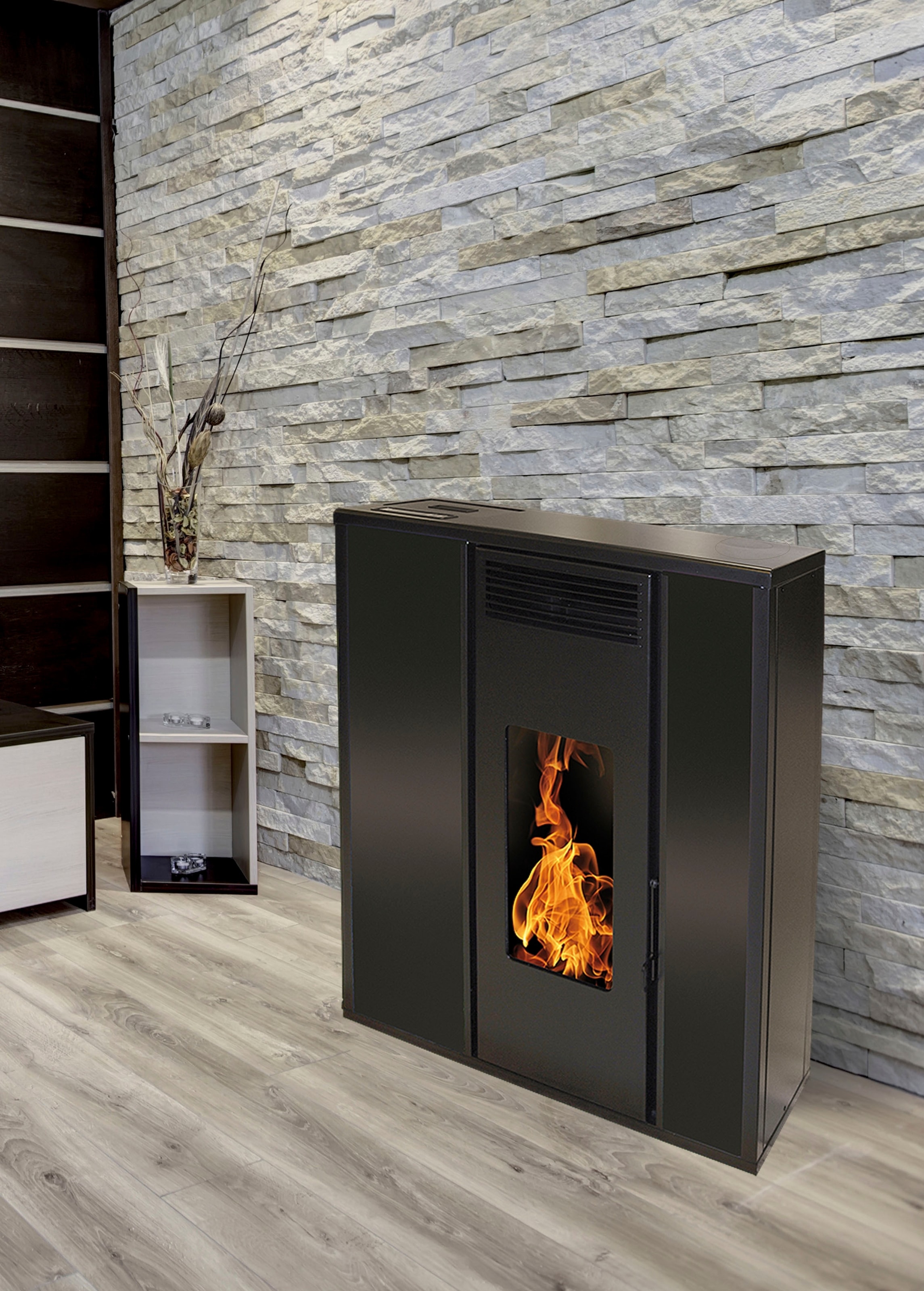 BAUR 10«, slim | ideal für (1 günstig den »Kimi Flur, Pelletofen interstoves tlg.), Pelletofen