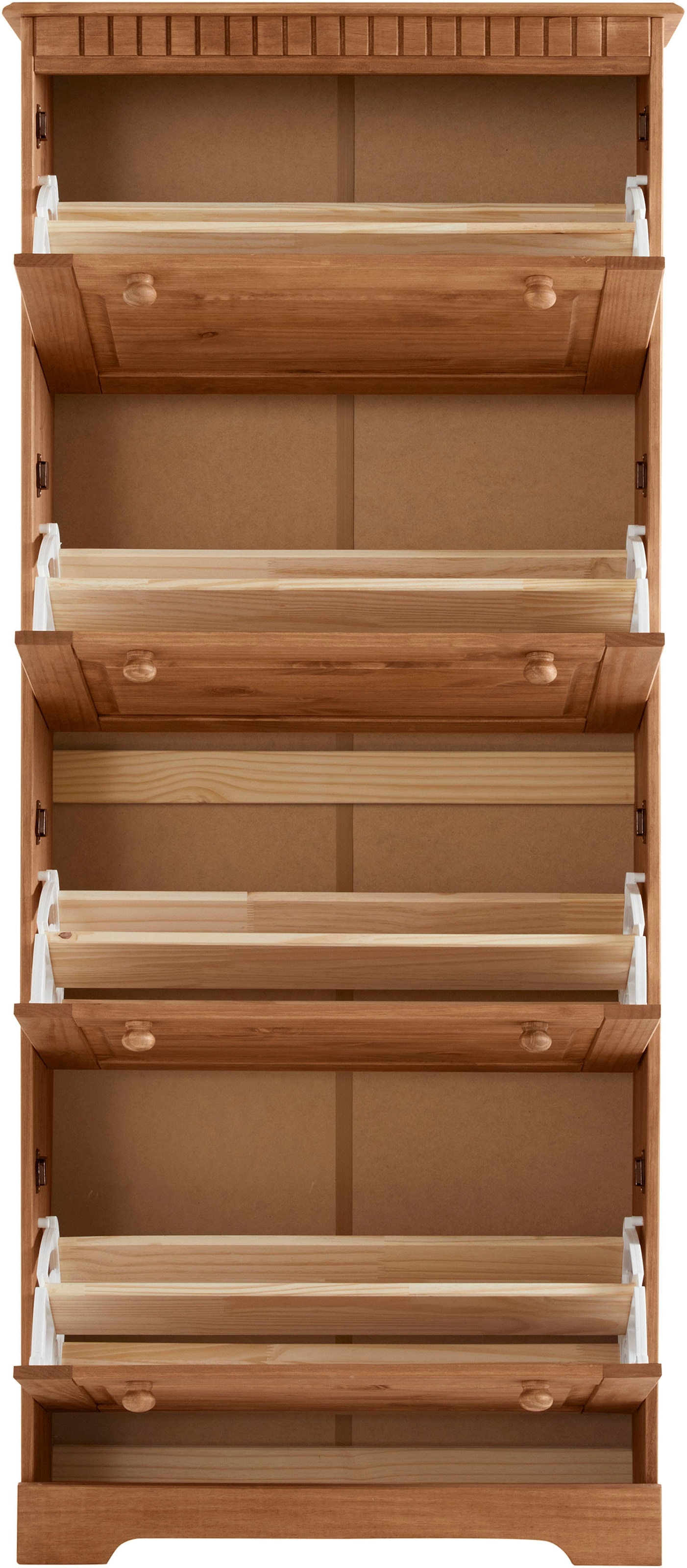 Home affaire Schuhschrank »Lisa«, mit 4 Klappen, Höhe 172 cm, Breite 75 cm