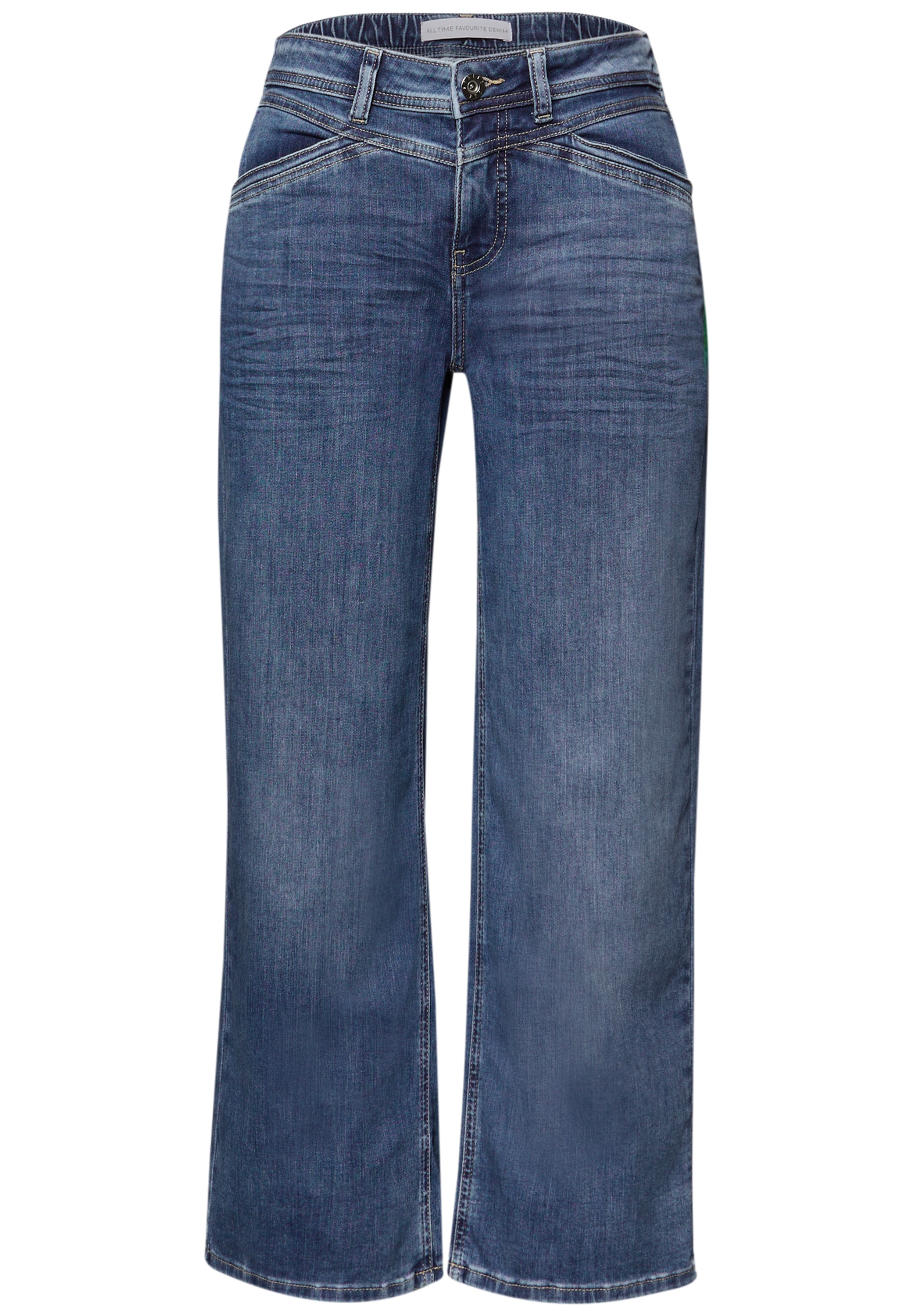 STREET ONE Loose-fit-Jeans mit Wide Legs