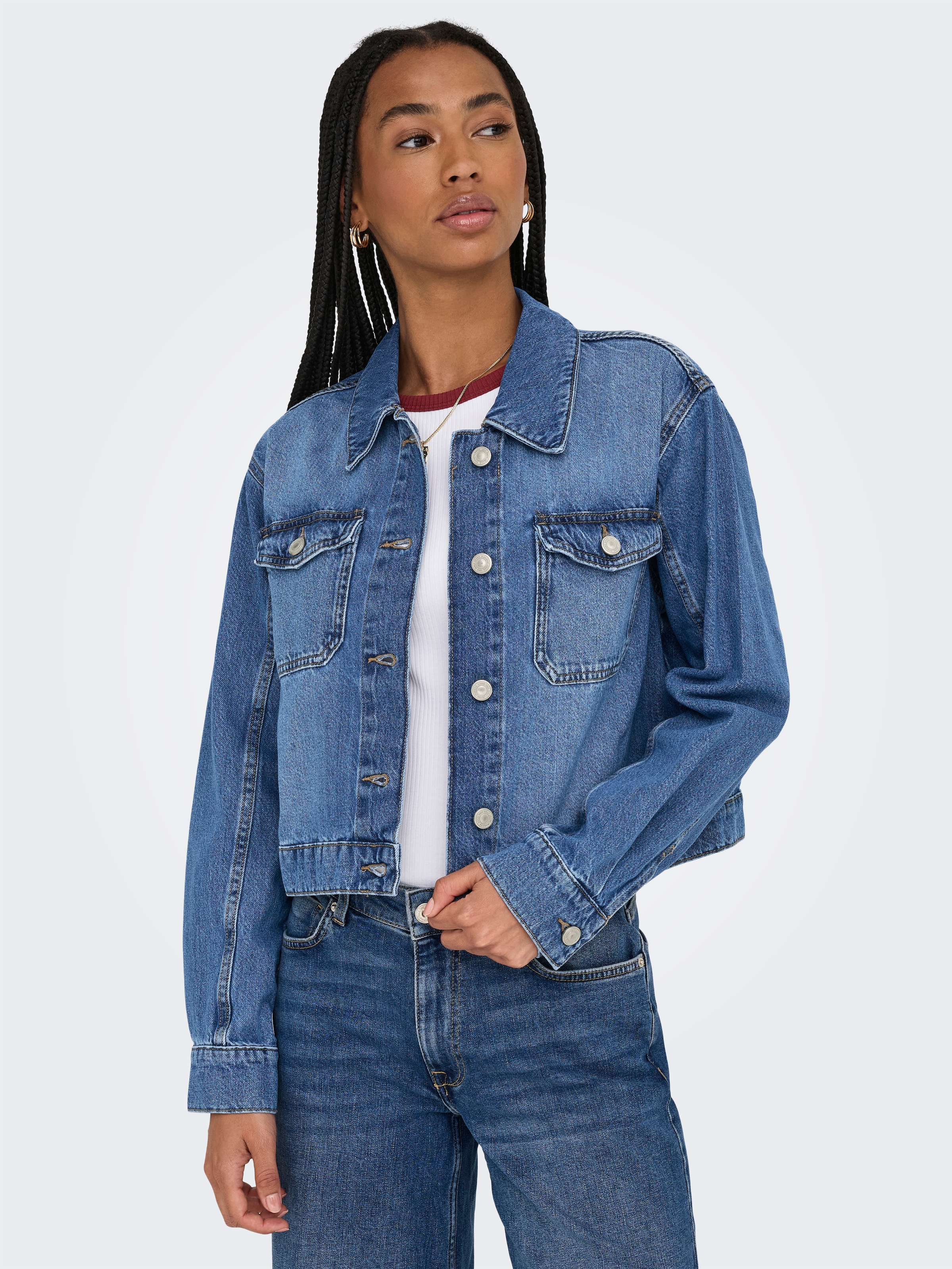 ONLY Jeansjacke "ONLLUMI LS JACKET DNM PIM NOOS" günstig online kaufen