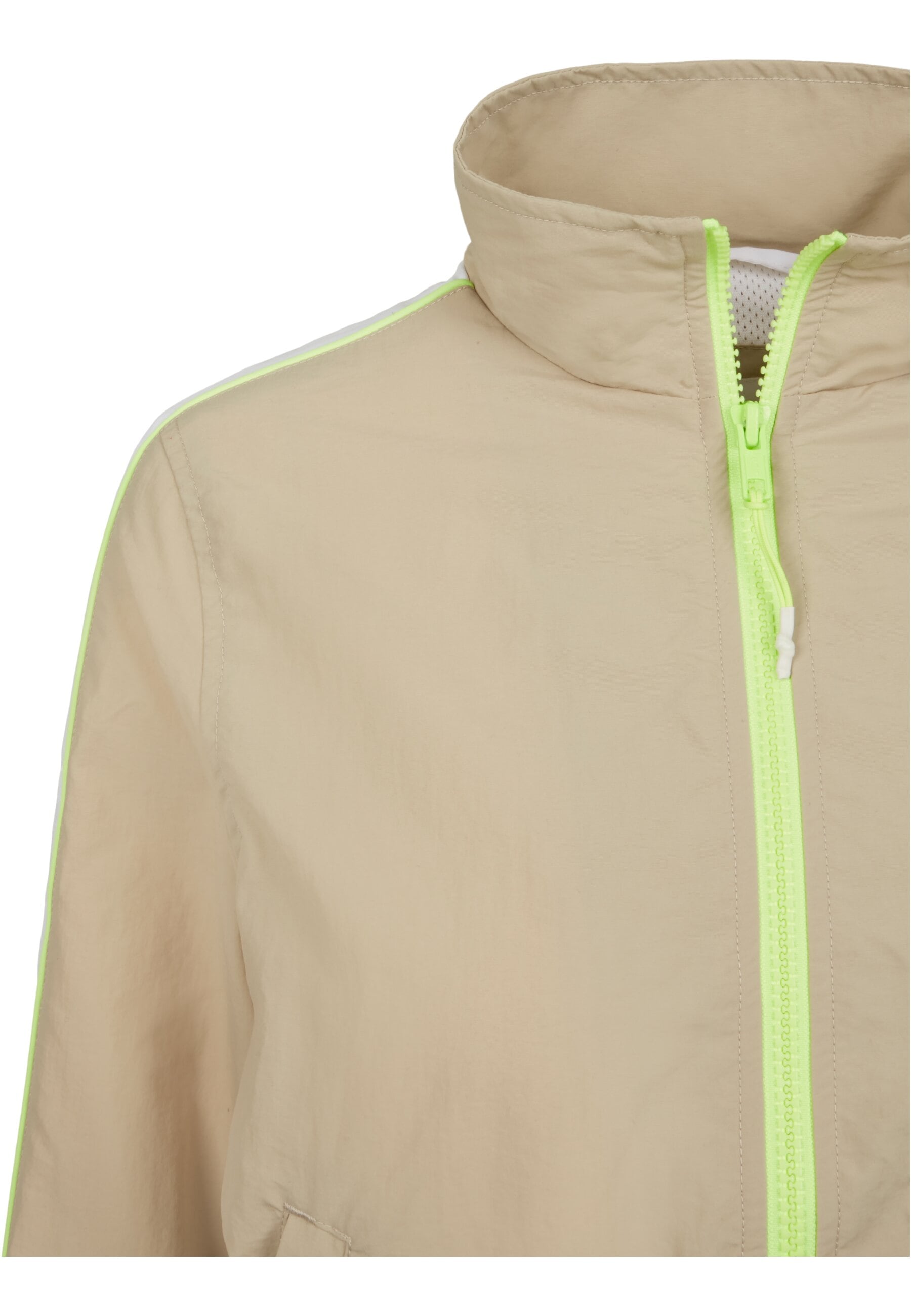 URBAN CLASSICS Allwetterjacke »Urban Classics Damen Ladies Short Piped Track Jacket«, (1 St.), ohne Kapuze