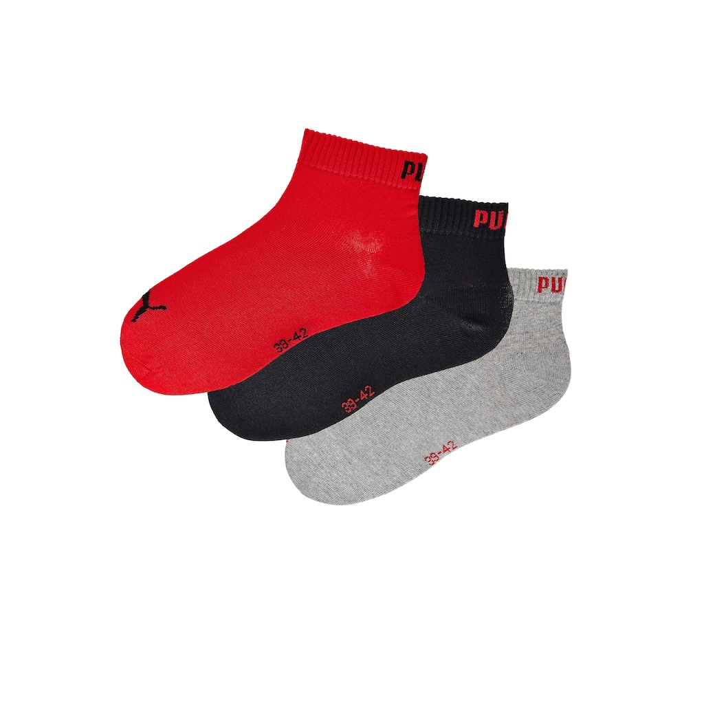 PUMA Kurzsocken, (3 Paar)