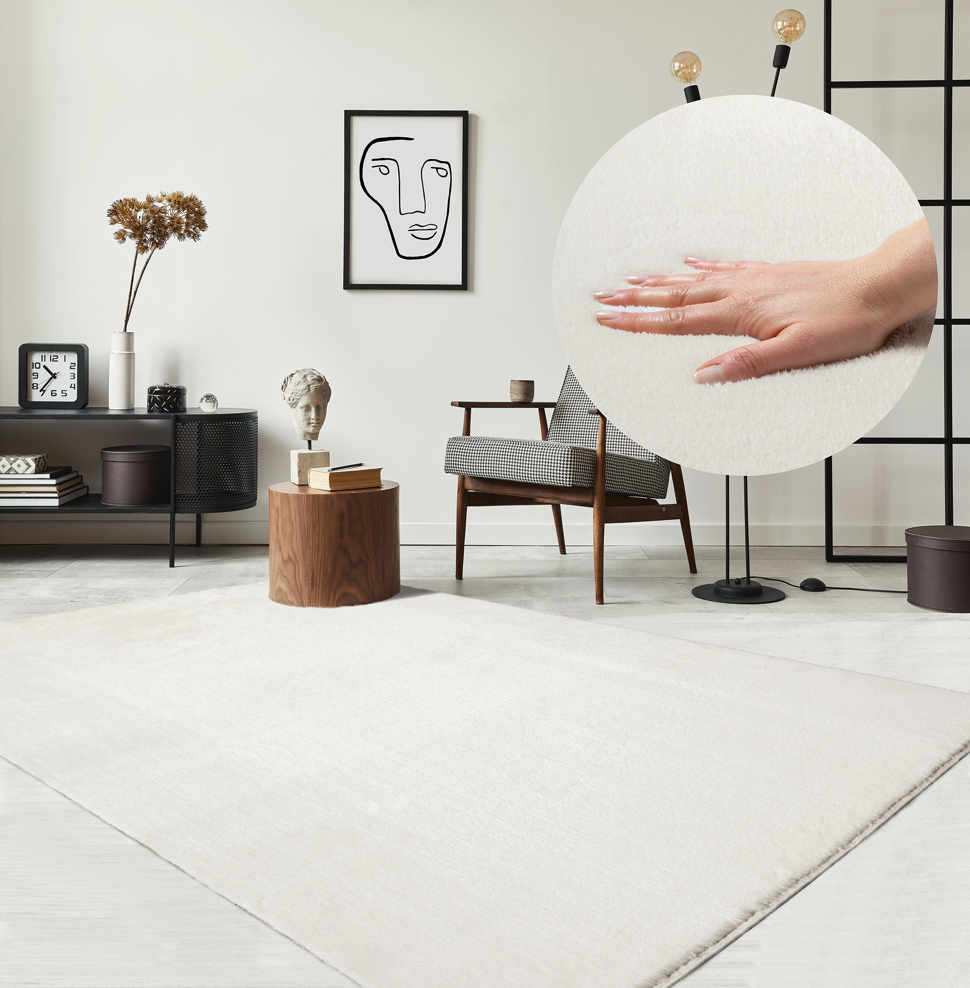 the carpet Teppich »Relax«, rechteckig, 16 mm Höhe, waschbarer Wohnzimmer Teppich modern rutschfest