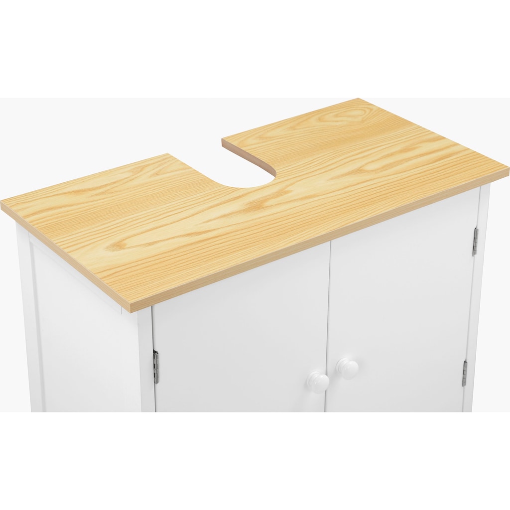 welltime Badmöbel-Set »Amrum Badschrank, Hochschrank Komplettset«, (Komplett-Set, 4 St., 4 teilig)