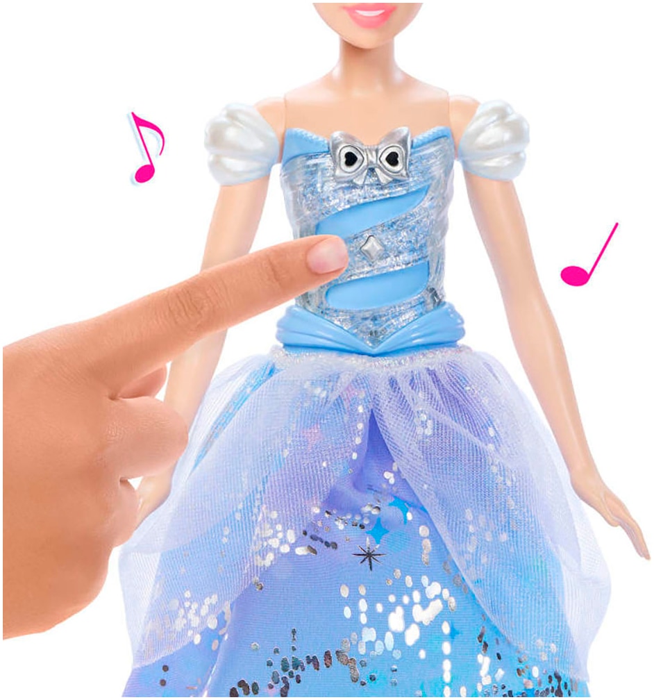 Mattel® Anziehpuppe »Disney Prinzessin, Cinderella-Puppe im bezaubernden Ballkleid«, mit Sond