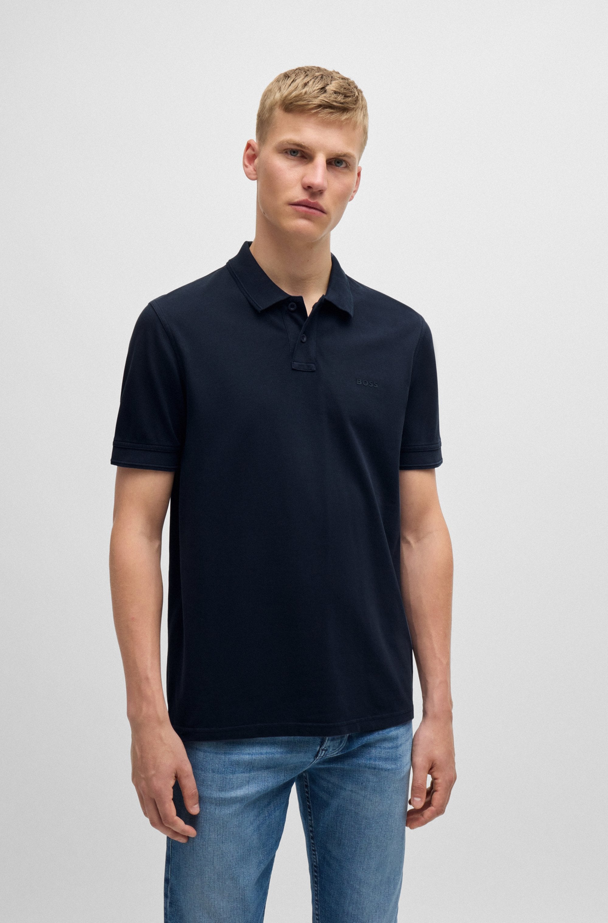 BOSS ORANGE Poloshirt "Prime Regular Fit" Cotton Pique Polo aus 100% Baumwolle