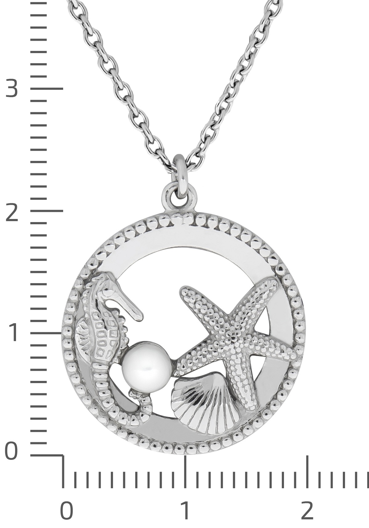Firetti Kette mit Anhänger »Schmuck Geschenk Silber 925 Halsschmuck Halskette Ankerkette Maritim«, mit Süßwasserzuchtperle