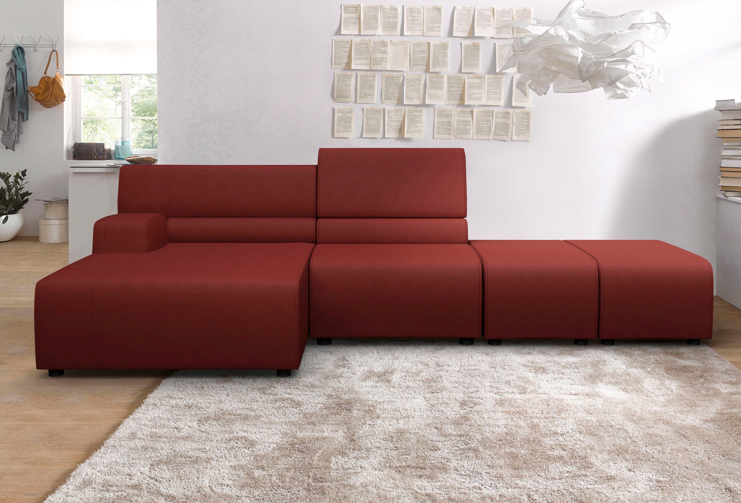 Egoitaliano Ecksofa "Babouche, Designsofa mit außergewöhnlichem Sitzkomfort günstig online kaufen