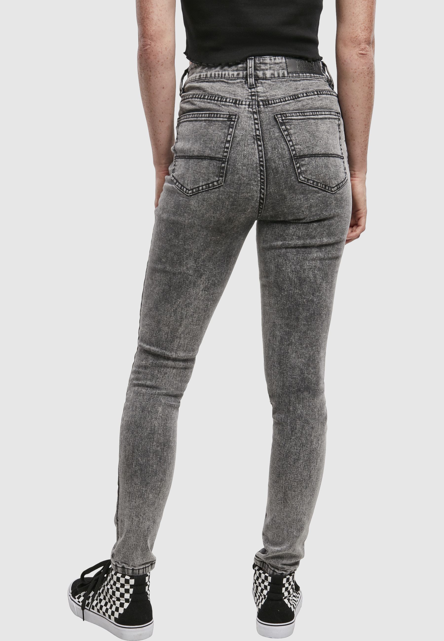 URBAN CLASSICS Bequeme Jeans »Urban Classics Damen Ladies High Waist Skinny Jeans« 1 Stk.