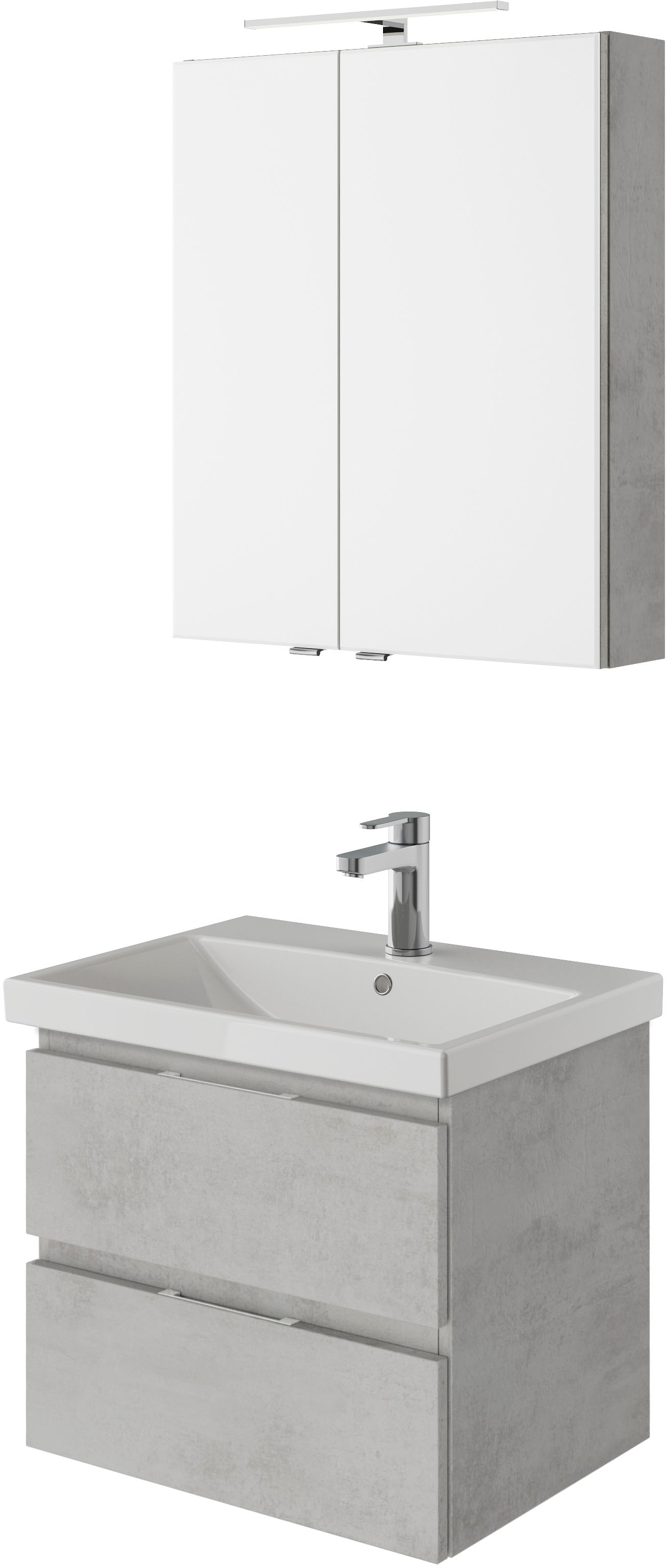 Saphir Badmöbel-Set "Serie 4035 2-teilig, Keramikwaschtisch mit LED-Spiegel günstig online kaufen