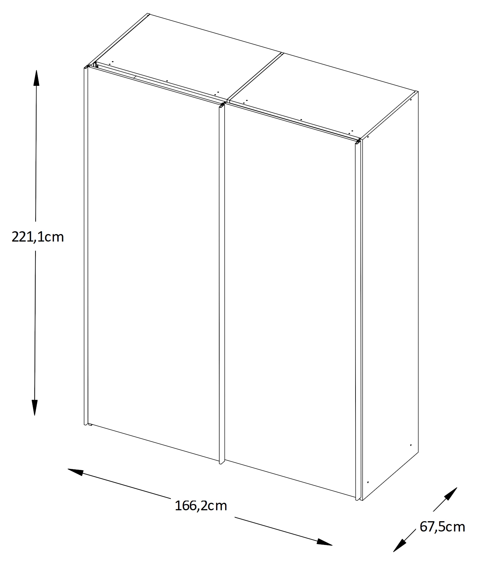 STAUD Schwebetürenschrank »Sinfonie Plus, edles Design in hochwertiger Qualität, Made in Germany«, Mit vier verschiedenen Ausstattungsvarianten