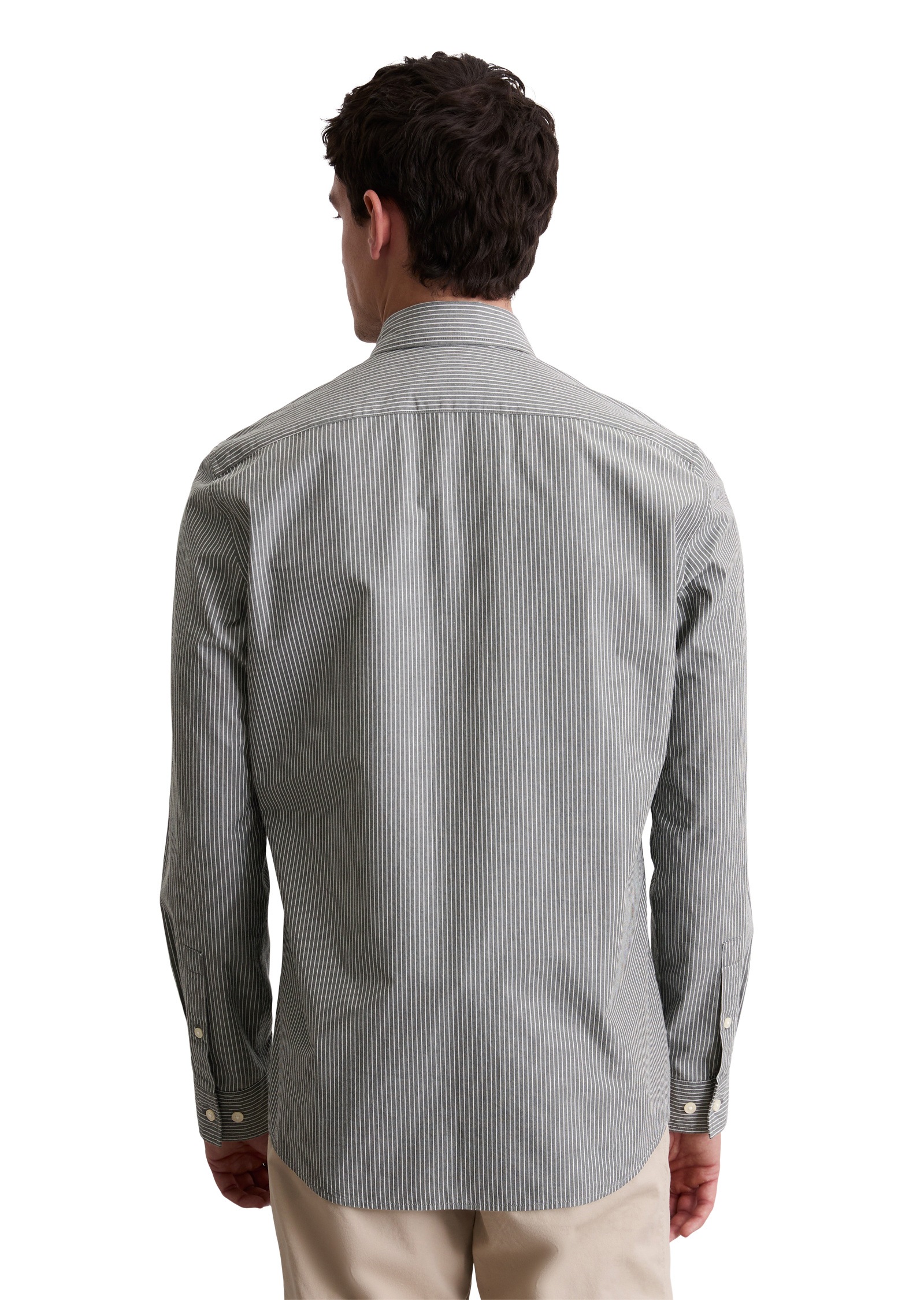 Thumbnail - Marc OPolo Langarmhemd "mit garngefärbtem Streifenmuster"