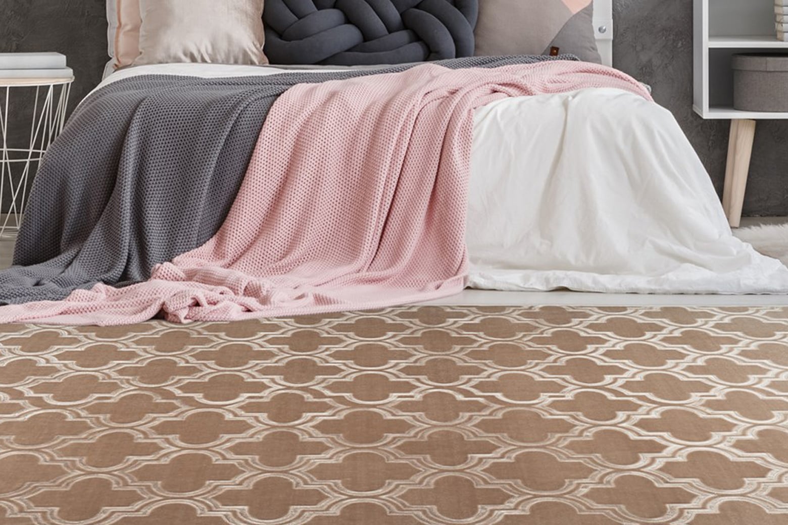 my home Teppich »Triana«, rechteckig, 7 mm Höhe, 3D-Design, geometrisches & modernes Design, Kurzflor, kuschelig