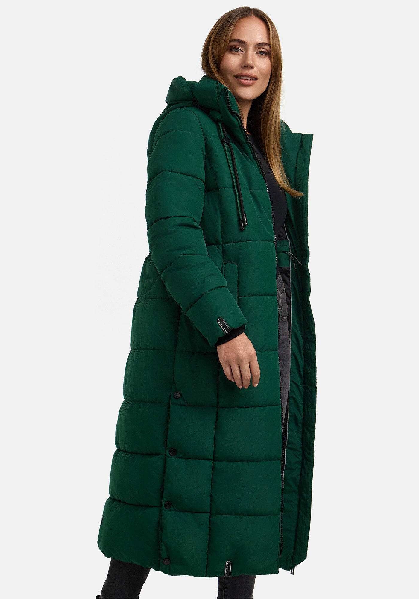 Marikoo Winterjacke »Nadeshikoo XIV«, extra langer Winter Mantel gesteppt