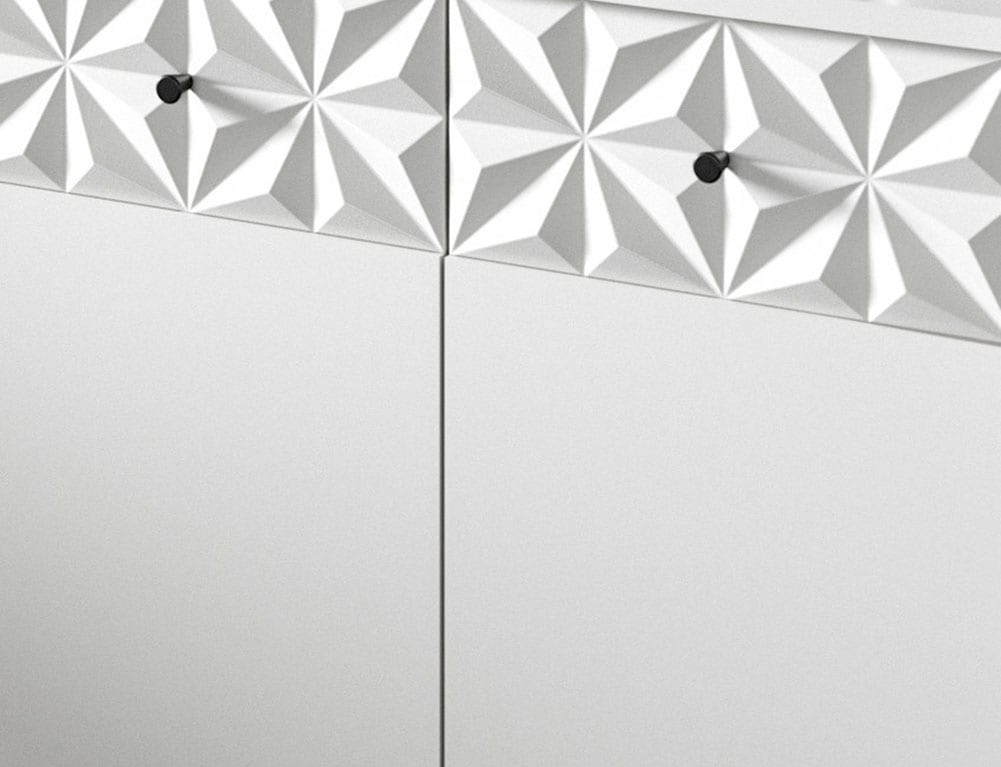 INOSIGN Unterschrank »VICENZA, TOPSELLER!, Breite 70cm, 2-türig, mit Front-Ornamentabsetzung«, Standschrank, Badschrank, Kommode, Badkommode, Anrichte, Midischrank