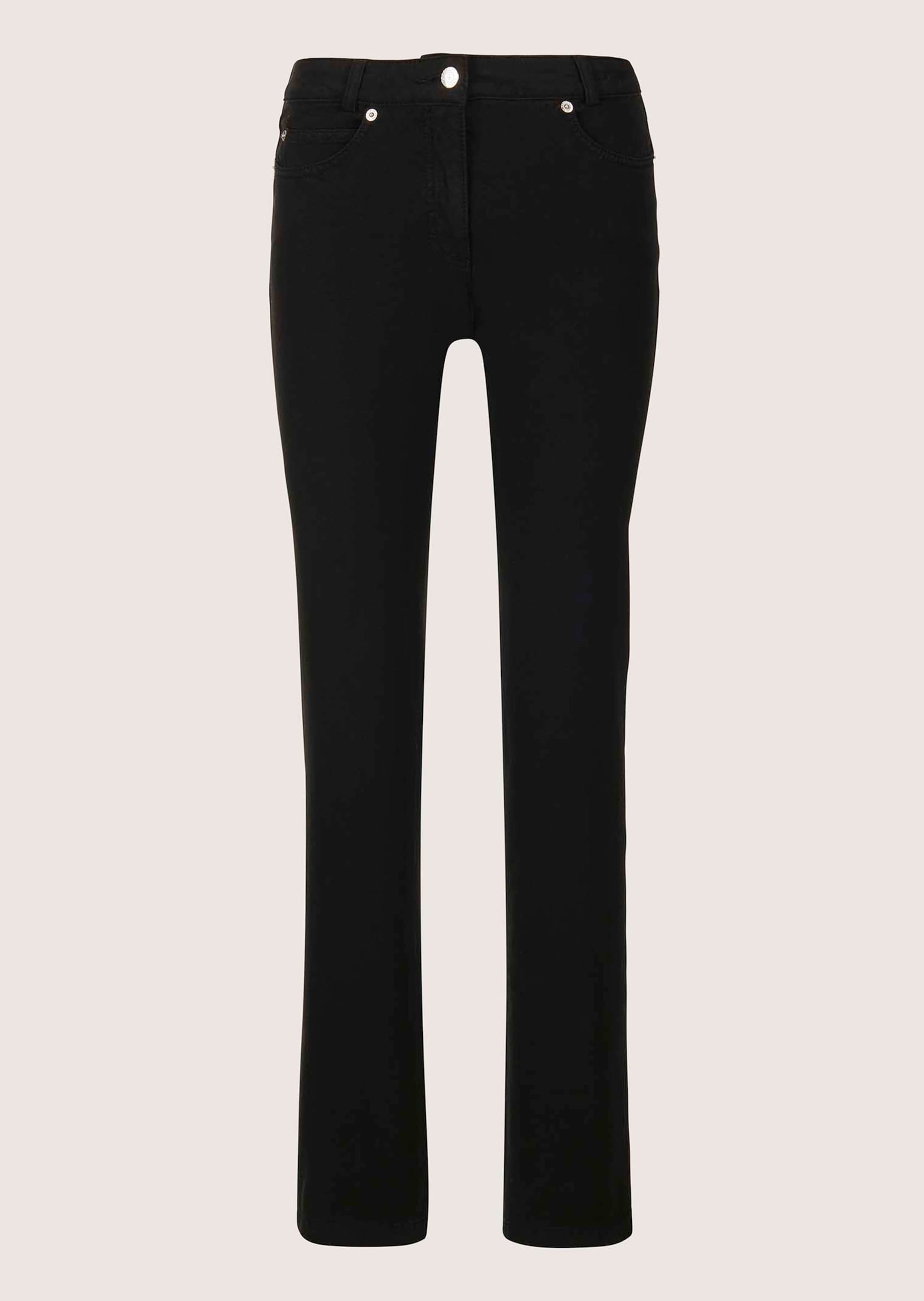 MADELEINE Regular-fit-Jeans "Denimhose Schmale Jeans im Five-Pocket-Style" Mit "M"-Stickerei auf der Gesäßtasche