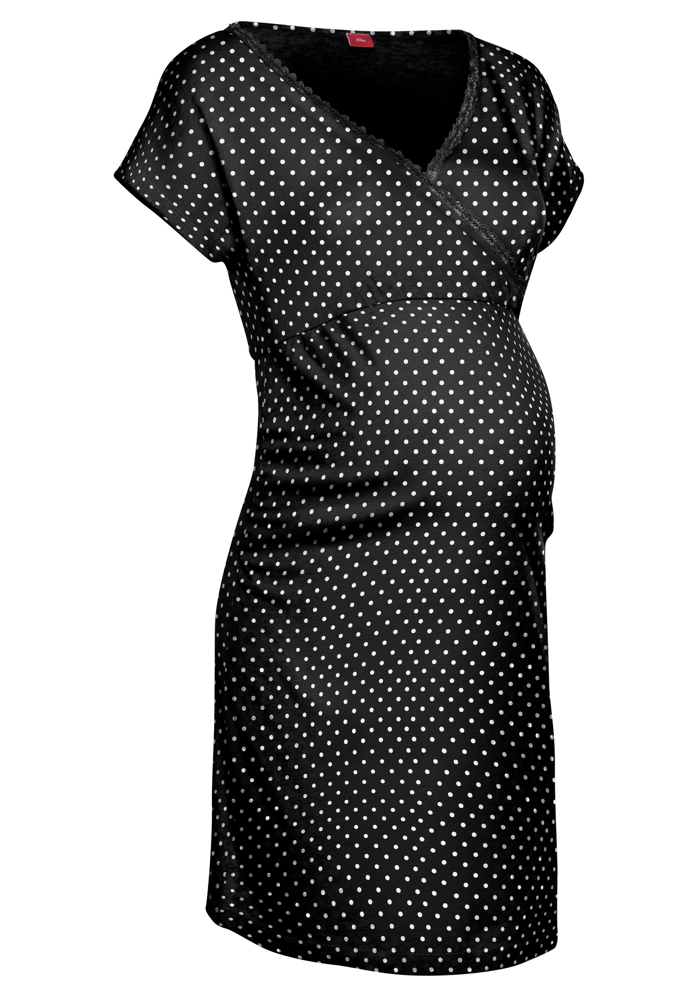 LASCANA Umstandsnachthemd mit Wickeloptik günstig online kaufen