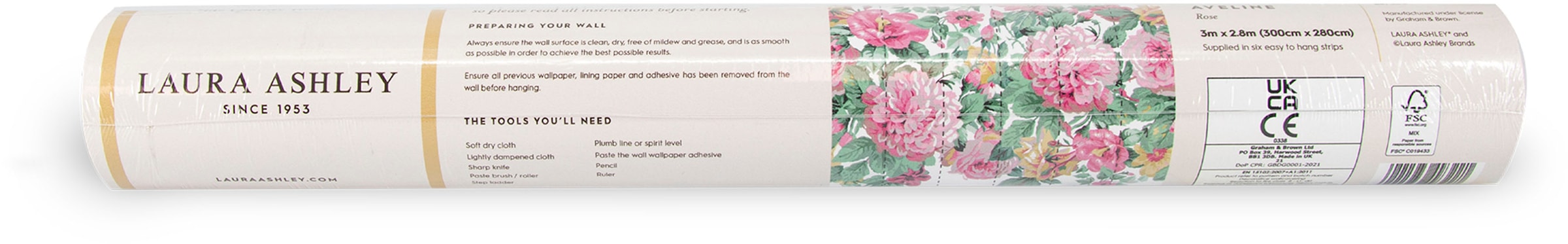 LAURA ASHLEY Fototapete »Aveline« Motiv glatt Motiv