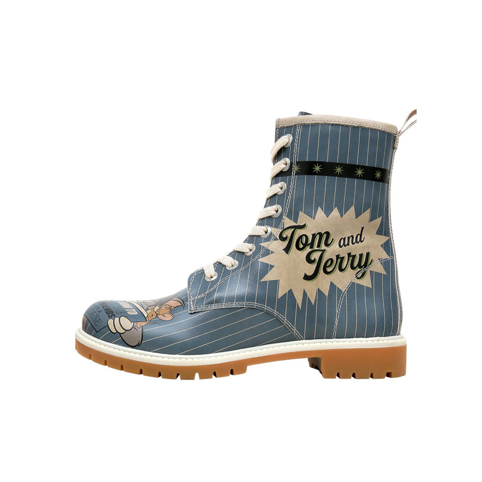 DOGO Schnürboots "Wb Longe Boots Schnürstiefel Family Rocks Damen Stiefeletten," Handgefertigt