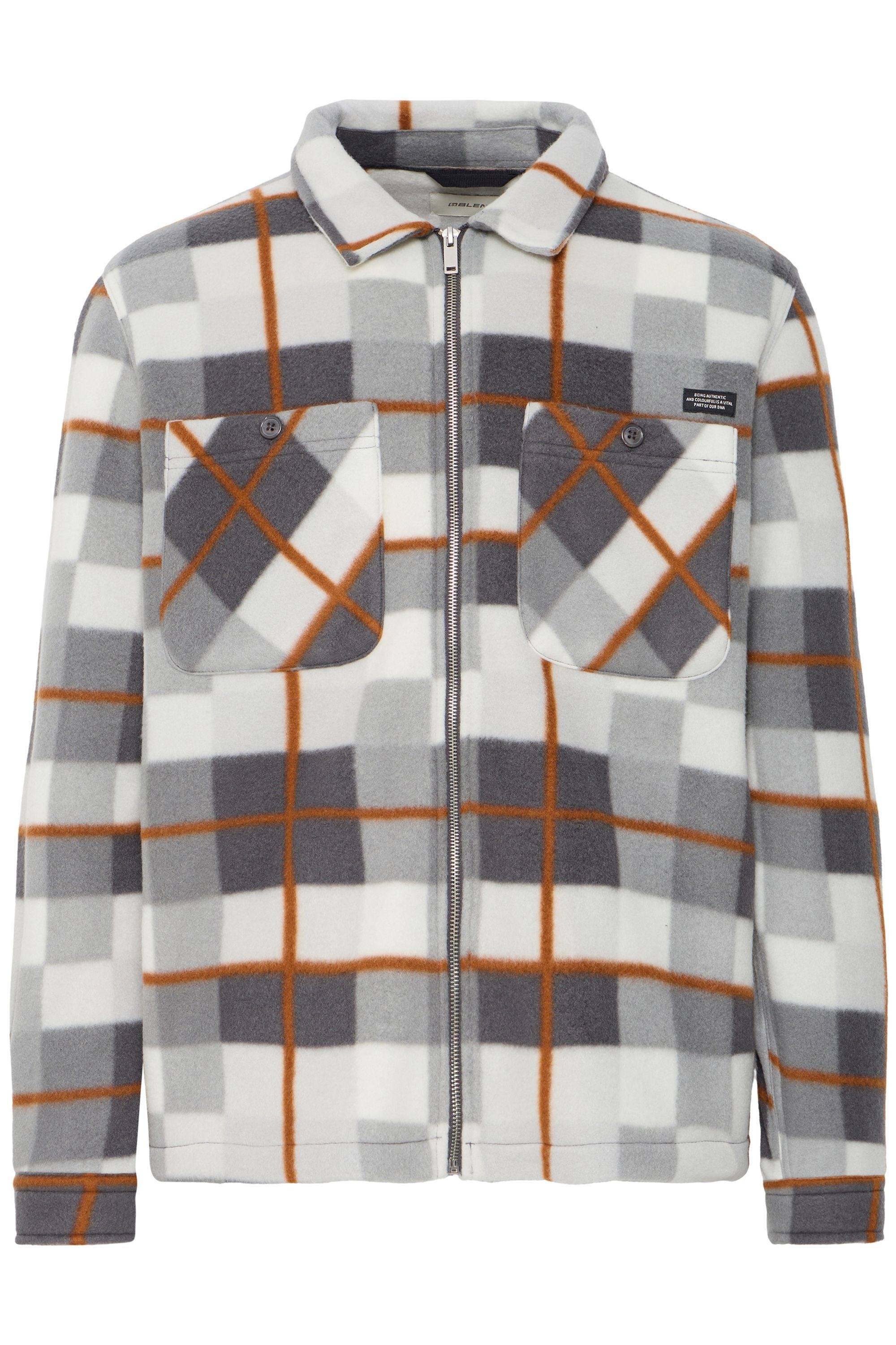 Blend Kurzjacke "BHShirt Fleece" ohne Kapuze Karierte Hemdjacke aus Fleece günstig online kaufen