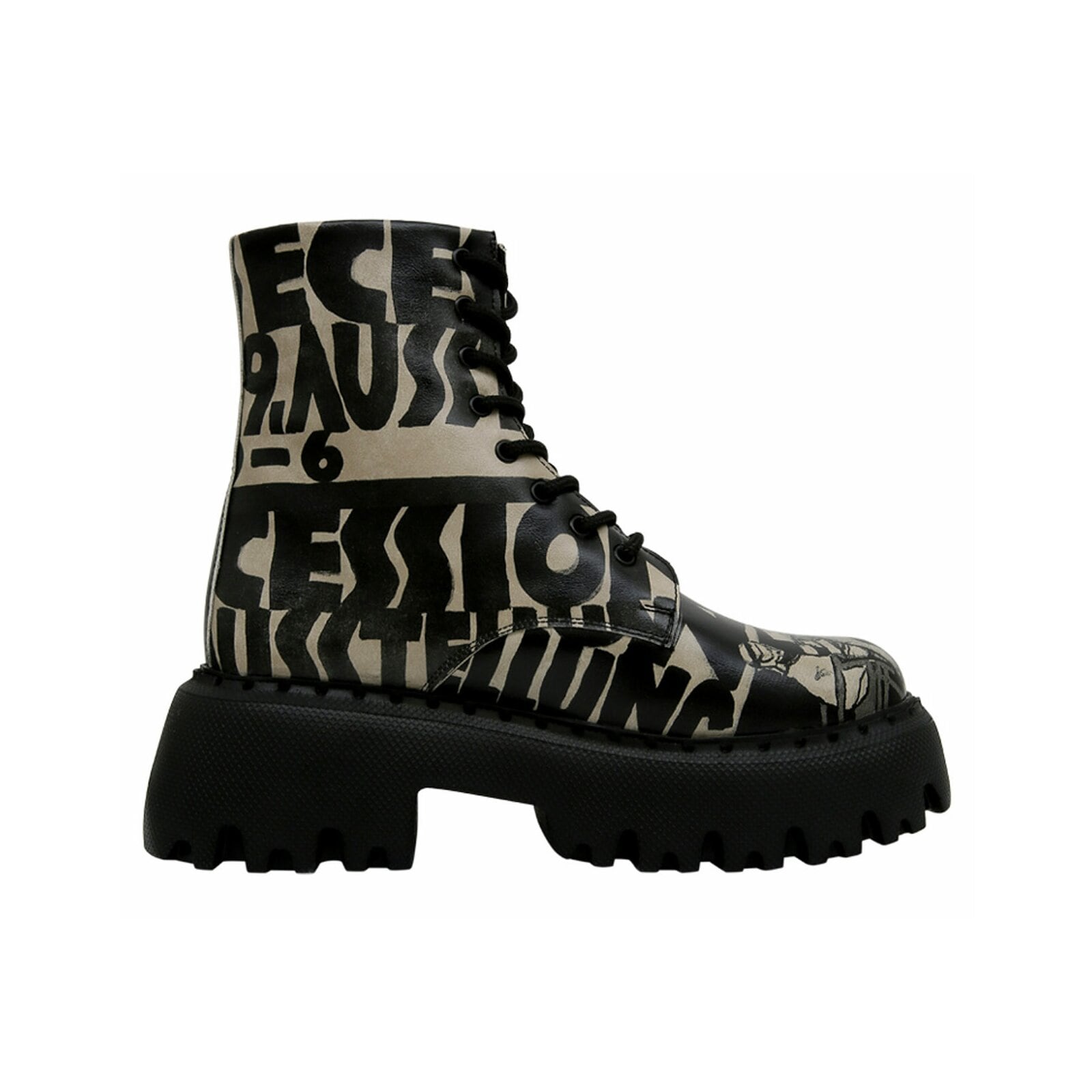 DOGO Chelseaboots »Supper BlackWhite«, Vegan