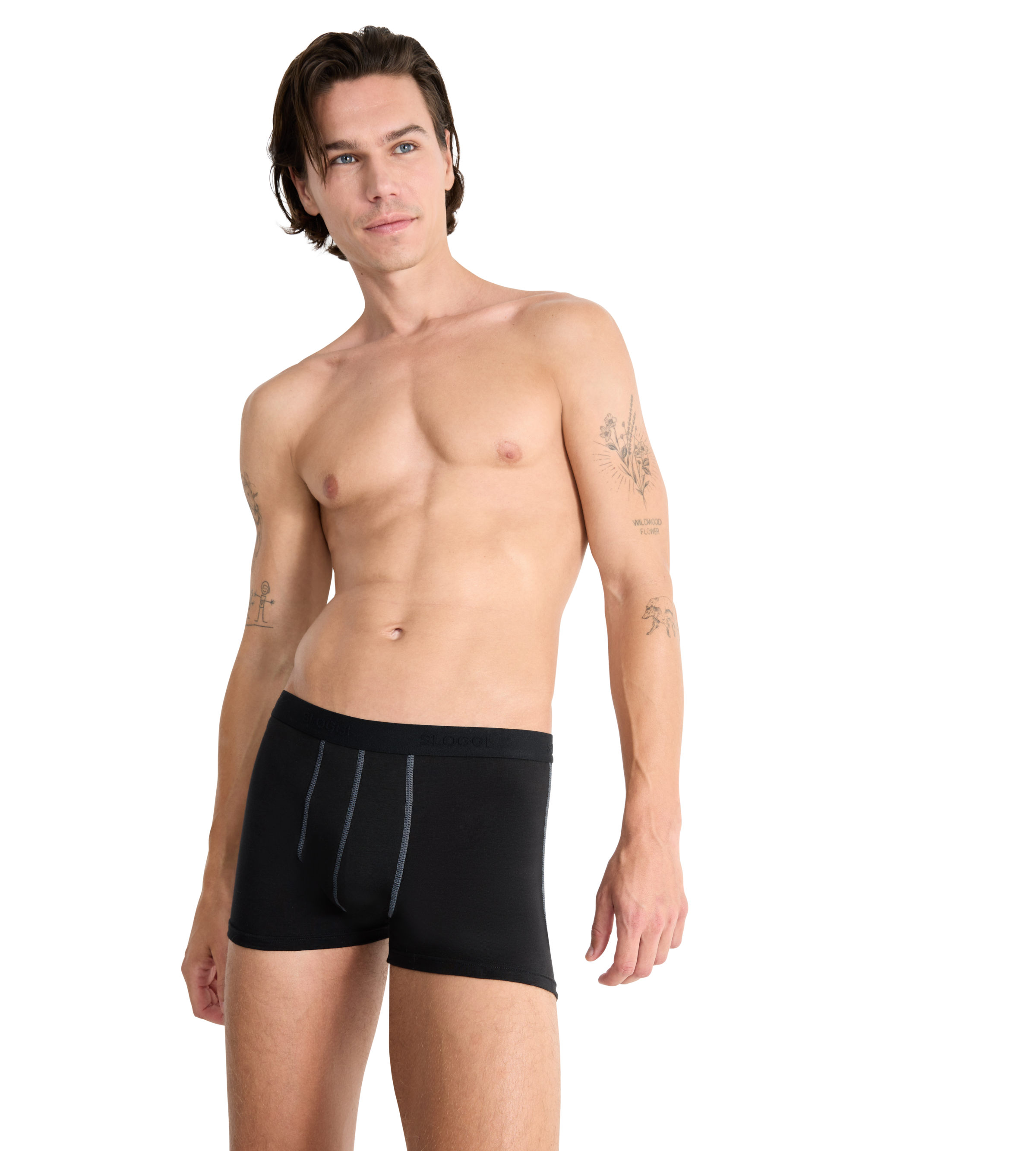sloggi Boxer »men 24/7 Short 2P«, (2er Pack), weich und atmungsaktiv
