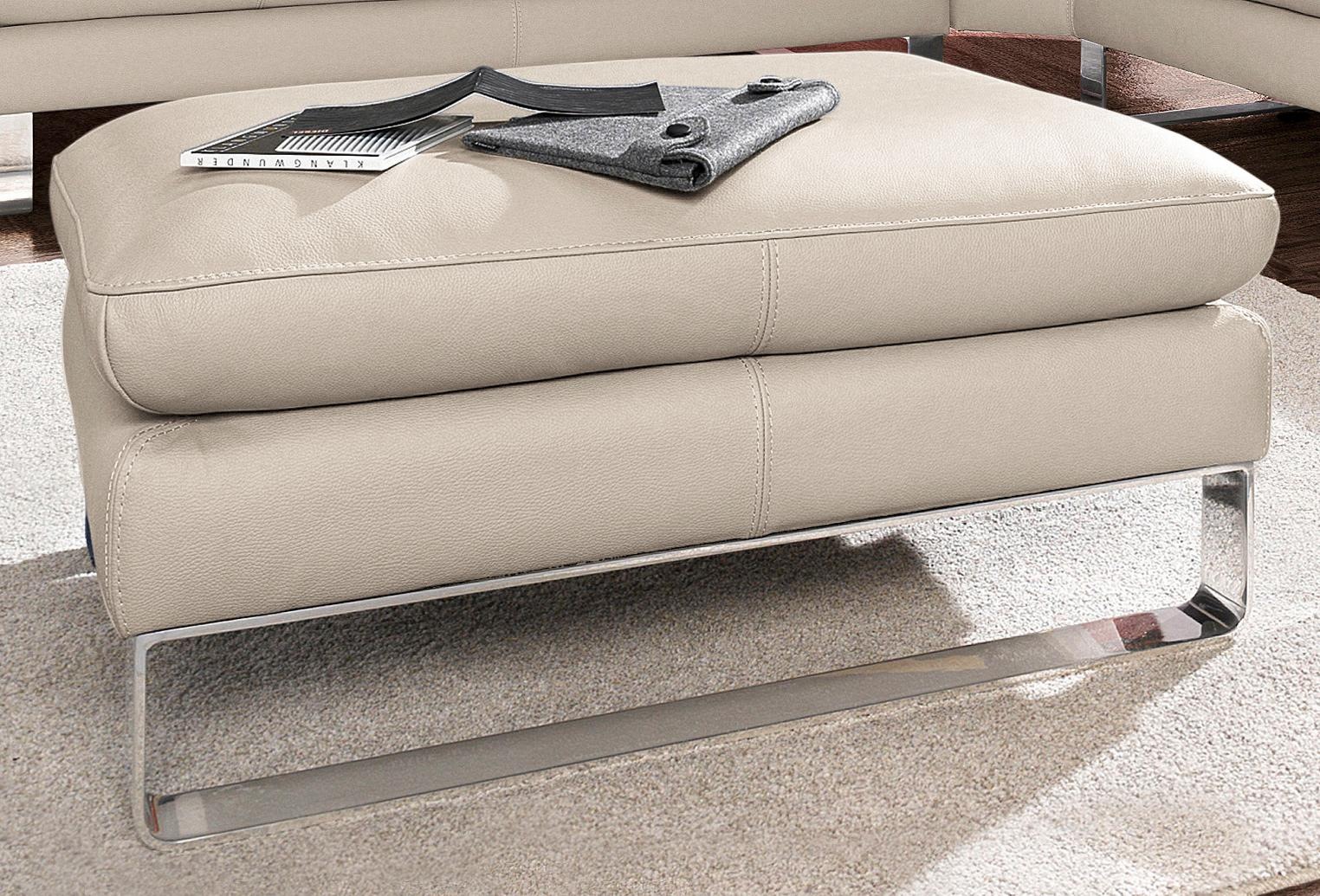 CALIA ITALIA Hocker "Dave hochwertig und bequem, B/T 95/68cm" mit Kufenfuß