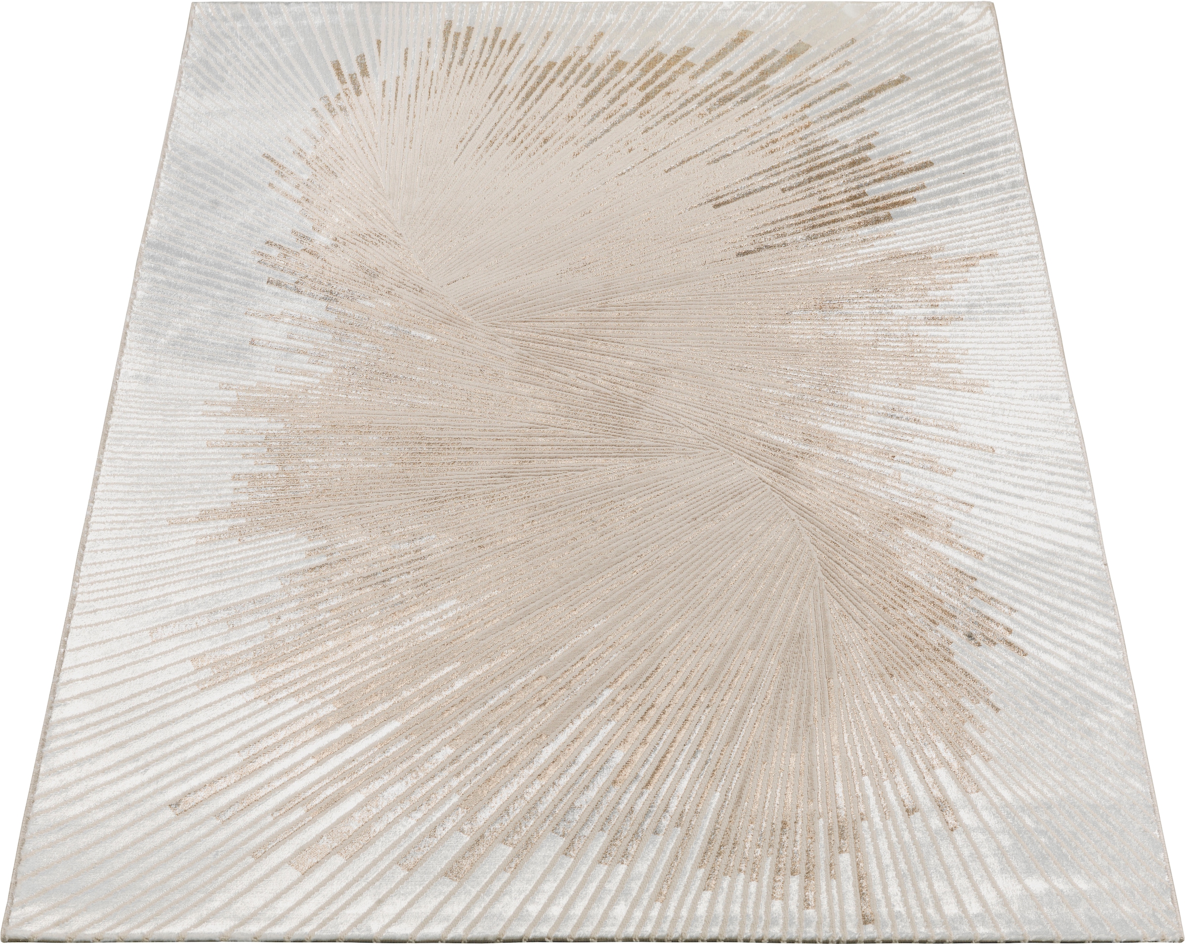 Leonique Teppich »Elora«, rechteckig, | leichtem mit kaufen BAUR Glanz, Struktur Hoch Tief Kurzflor