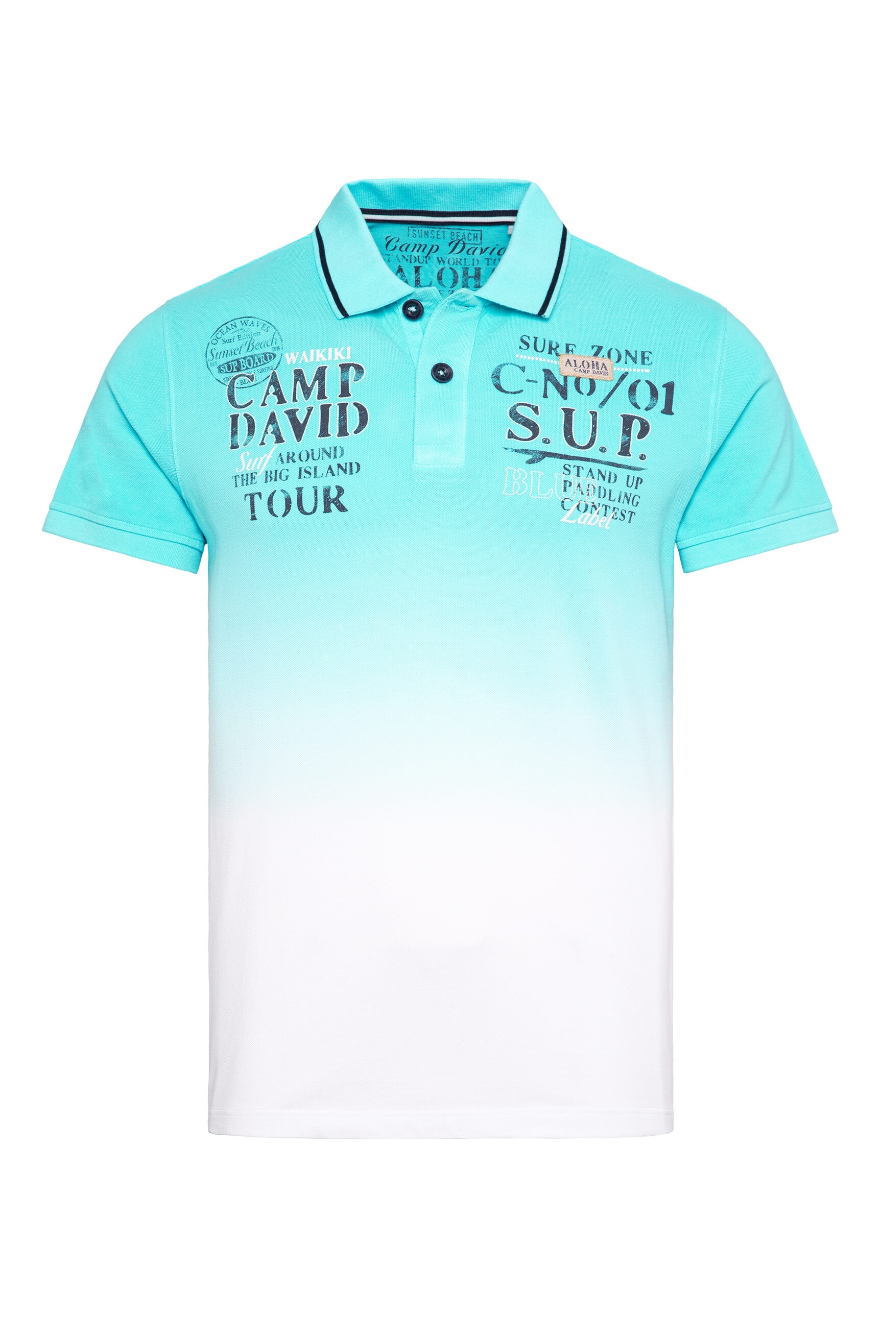 CAMP DAVID Poloshirt, mit Farbverlauf