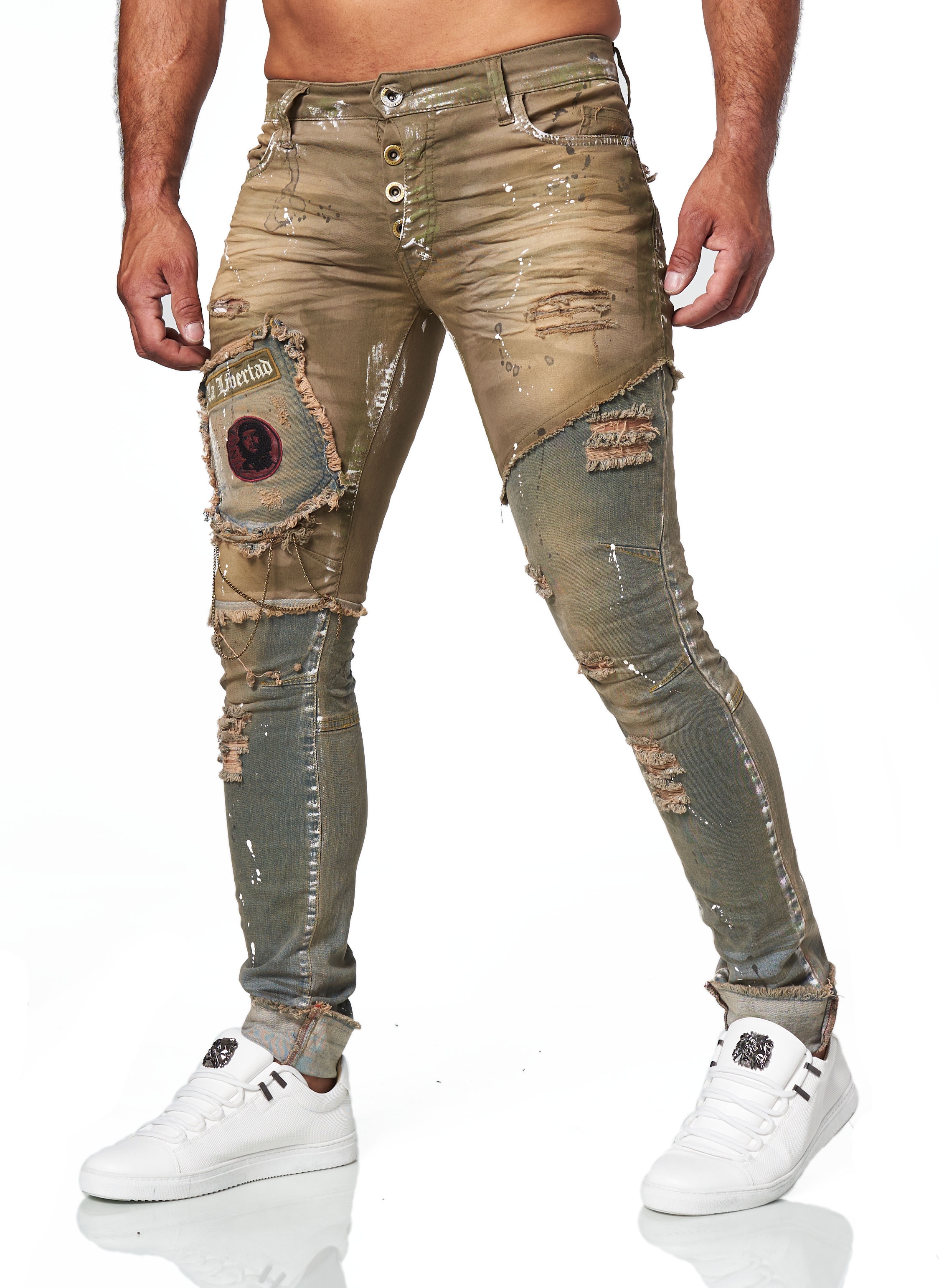 Slim-fit-Jeans, in lässigem Design