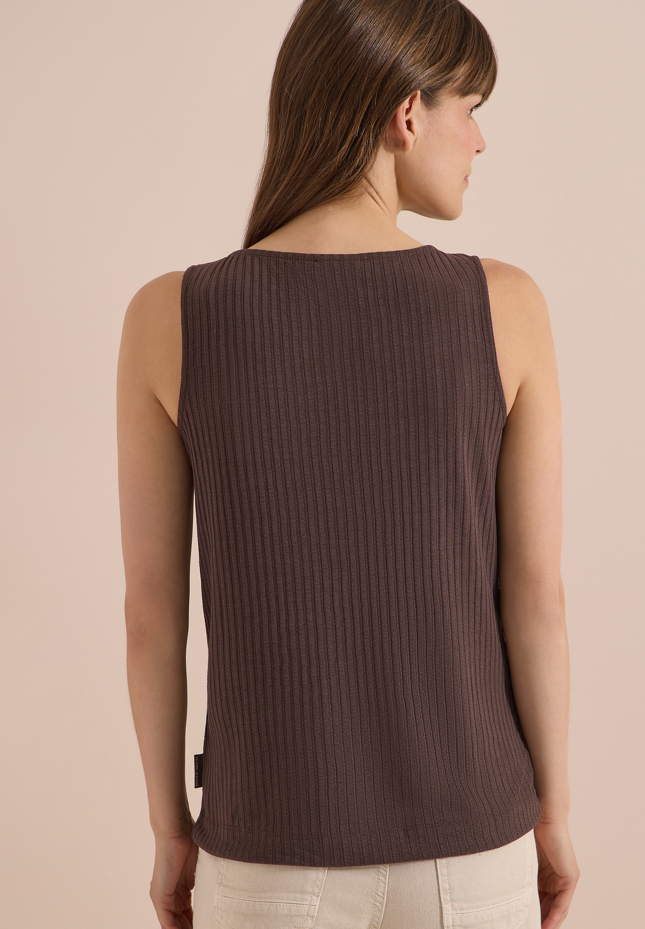 Cecil Ripptanktop aus elastischer und atmungsaktiver Jersey-Qualität, ärmelloses Design