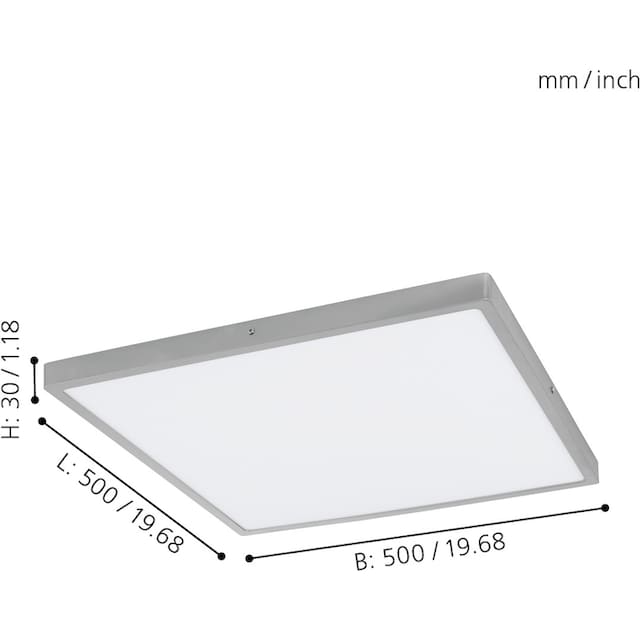 EGLO Aufbauleuchte »FUEVA 1«, 1 flammig-flammig, schlankes Design, nur 3 cm  hoch kaufen | BAUR