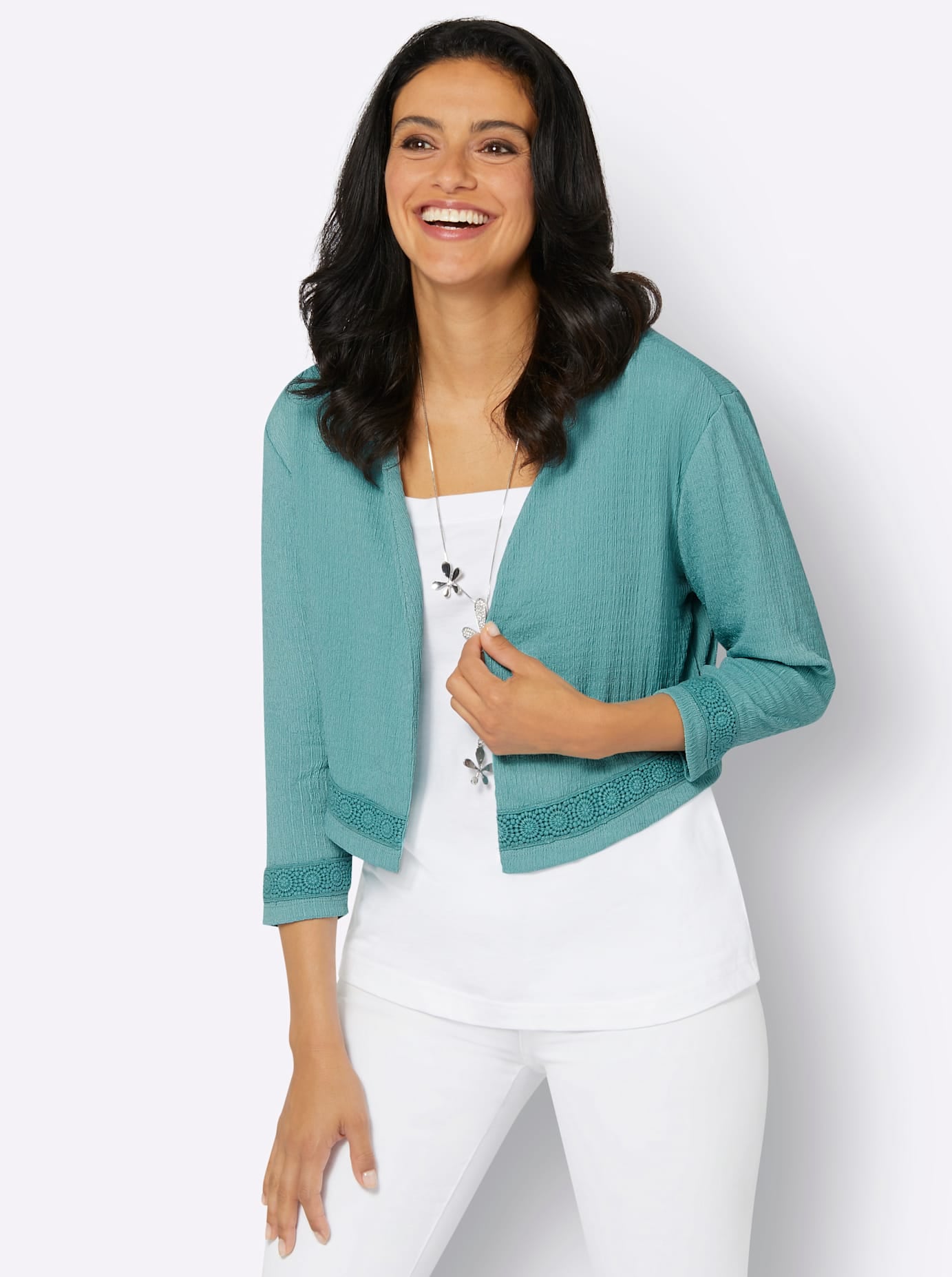 Inspirationen Shirtjacke "Shirtbolero", 1 Stk. günstig online kaufen