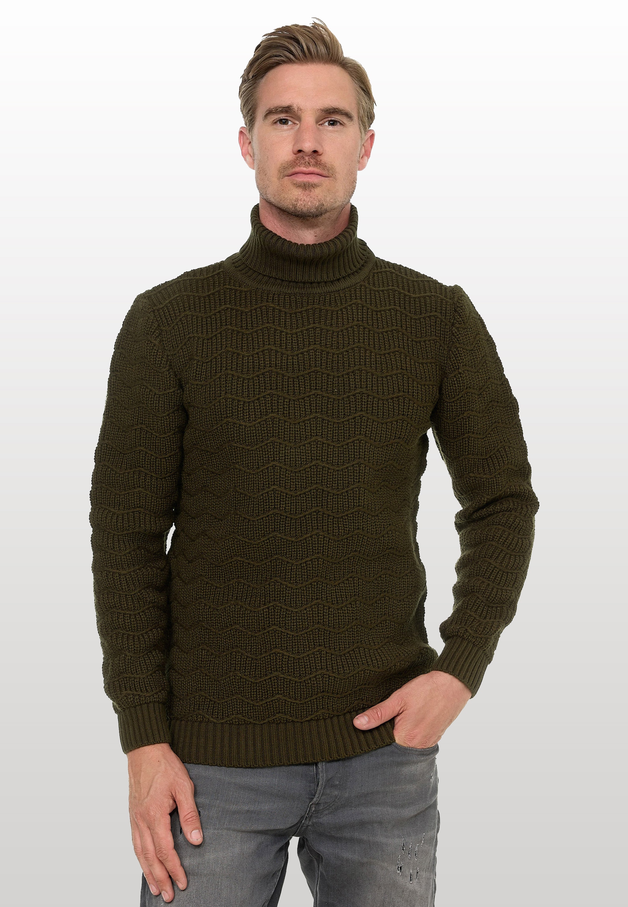 Rusty Neal Rollkragenpullover, im angesagten Design