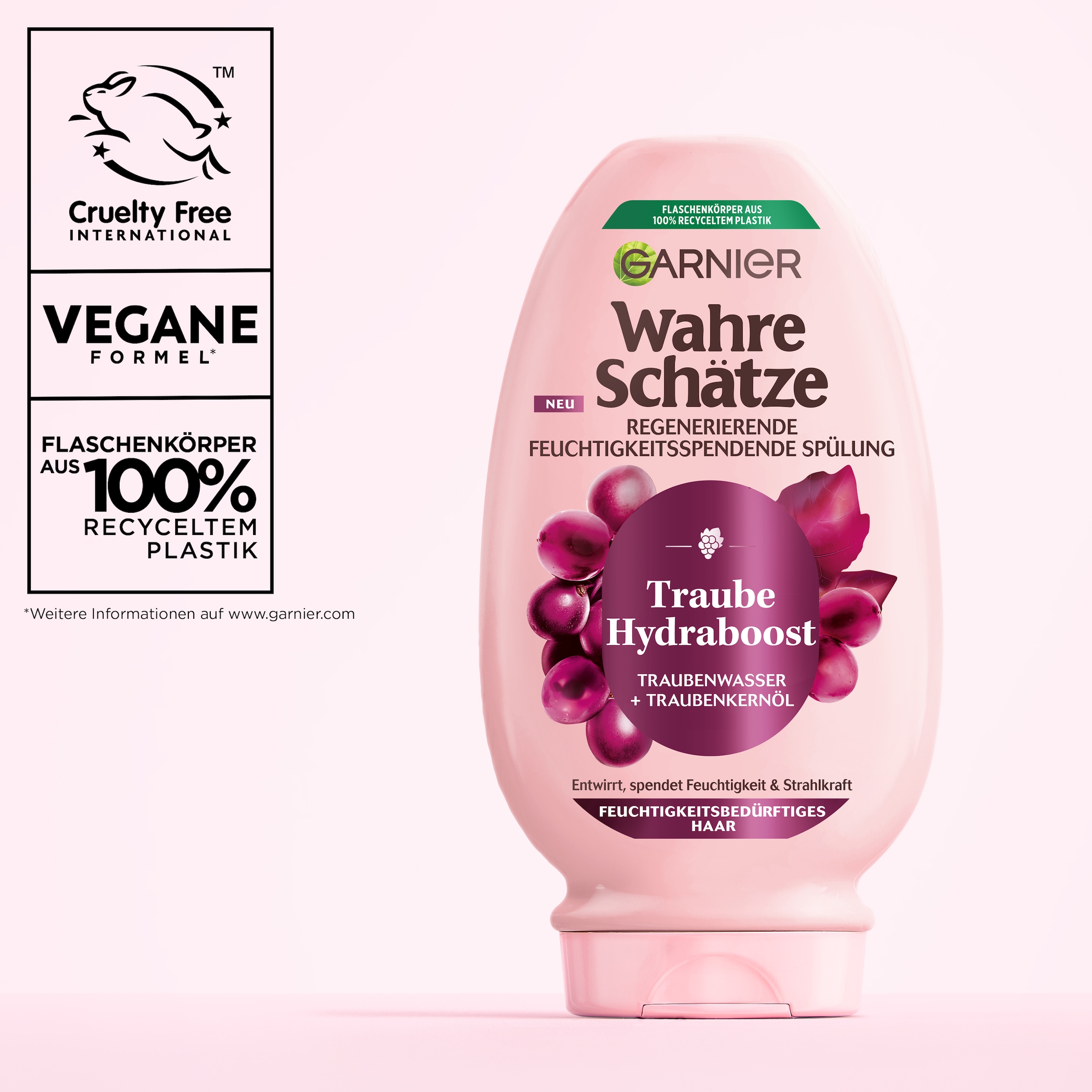 GARNIER Haarspülung »Garnier Wahre Schätze Traube Hydraboost Spülung (6er Packung)«